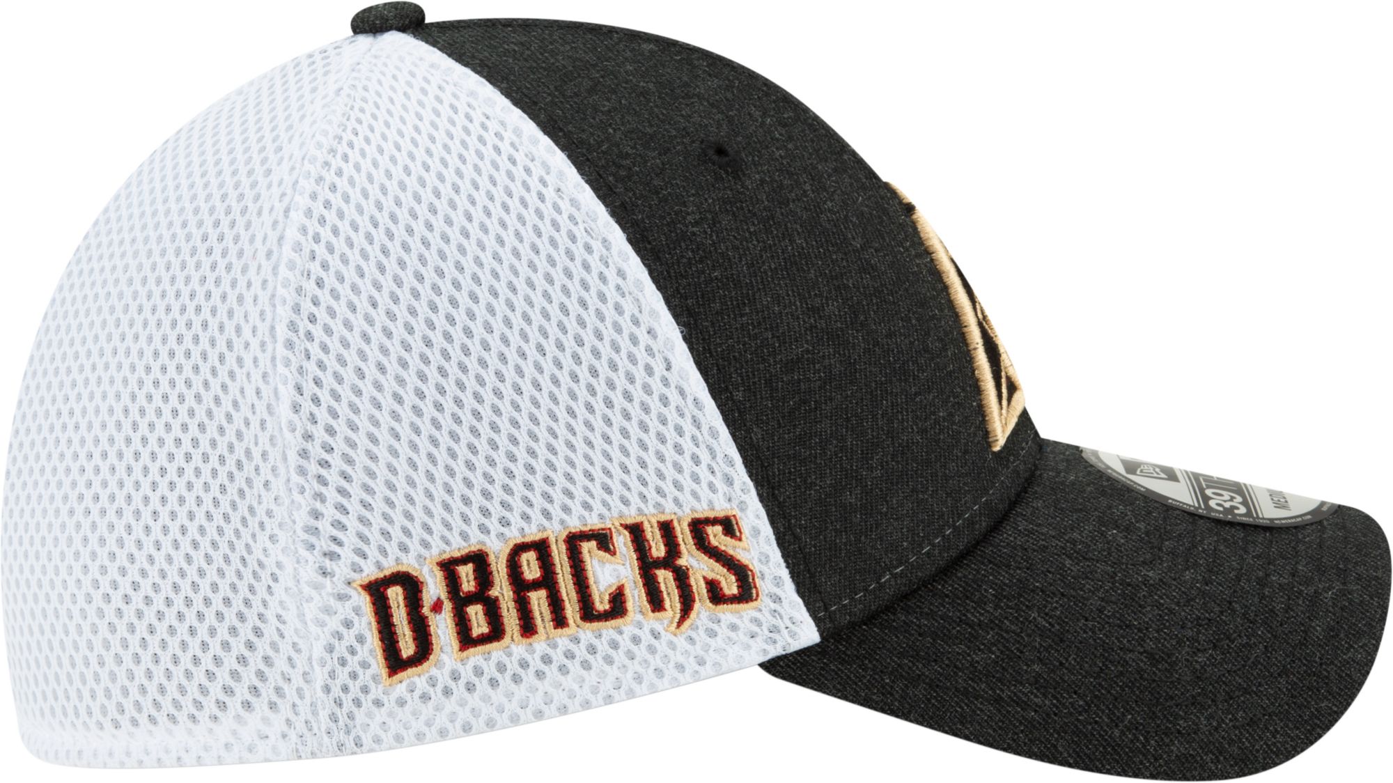 New Era Men's Arizona Diamondbacks Black 39Thirty Heather Neo Stretch Fit Hat product image