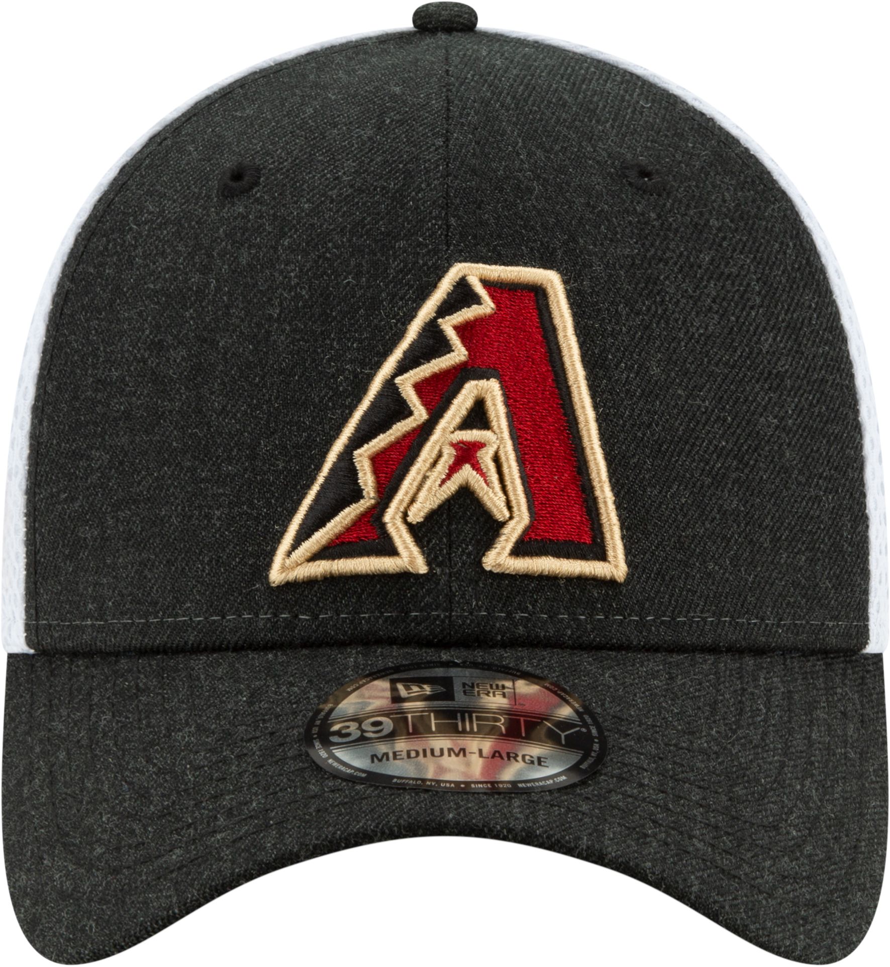 New Era Men's Arizona Diamondbacks Black 39Thirty Heather Neo Stretch Fit Hat product image