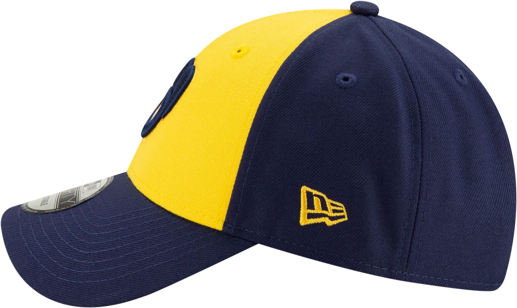 New Era Men's Milwaukee Brewers Yellow 9Forty League Adjustable Hat