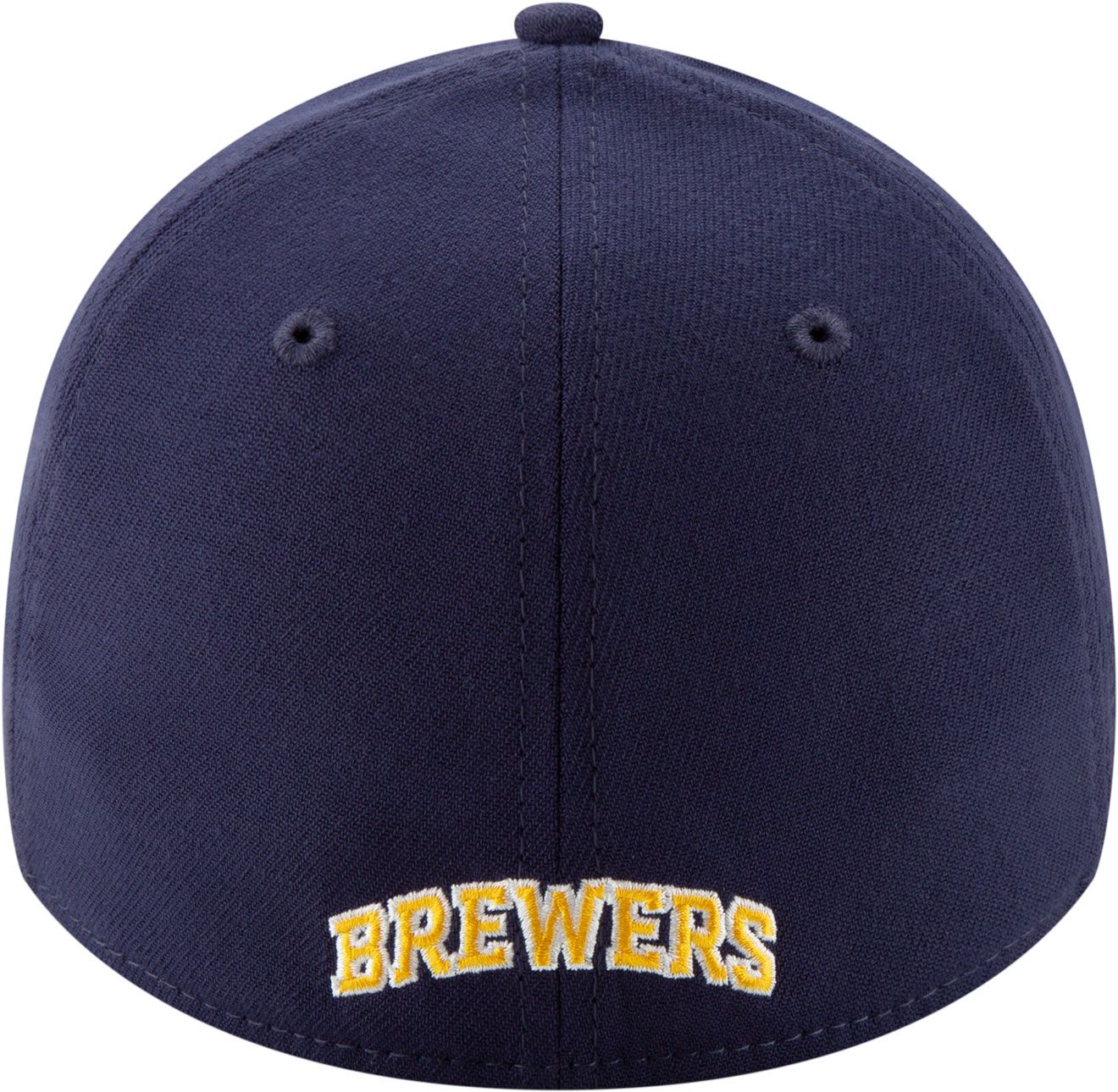 New Era Men's Milwaukee Brewers Navy 39Thirty Stretch Fit Hat