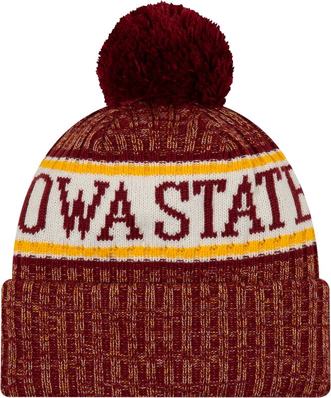 New Era Men's Iowa State Cyclones Cardinal Pom Beanie product image
