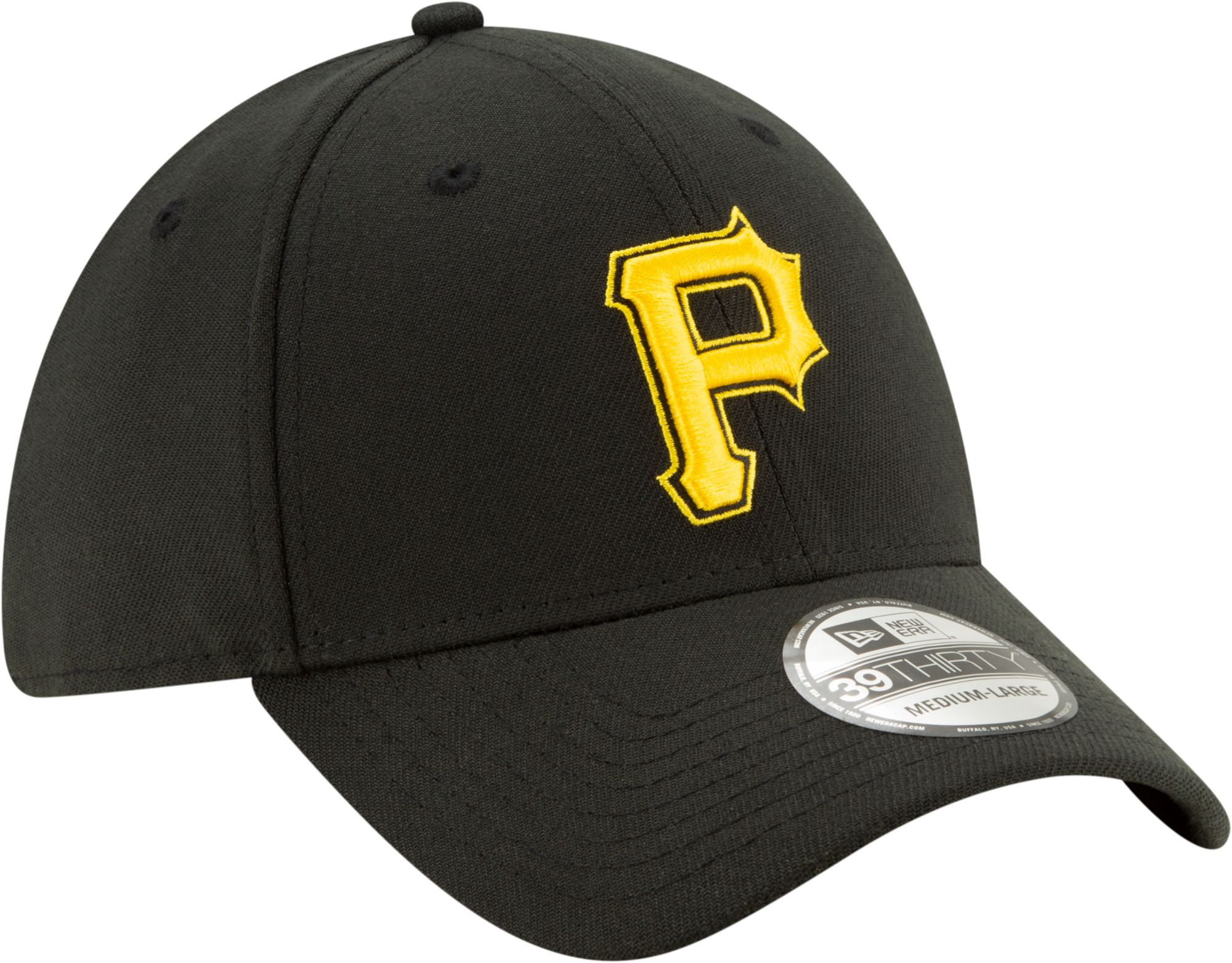 New Era Men's Pittsburgh Pirates Black Classic 39Thirty Stretch Fit Hat product image