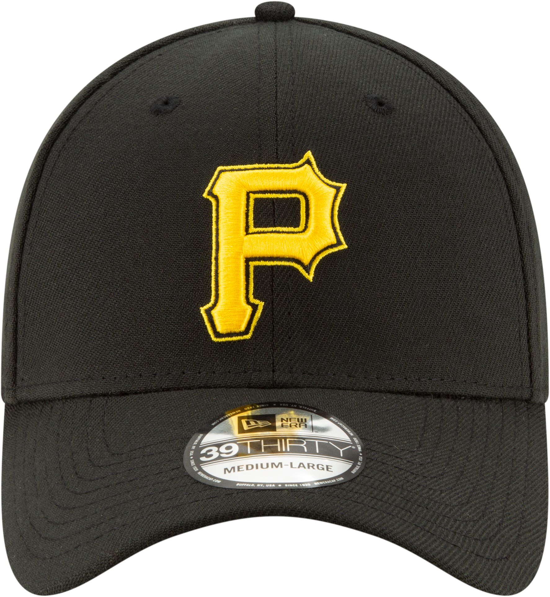 New Era Men's Pittsburgh Pirates Black Classic 39Thirty Stretch Fit Hat product image
