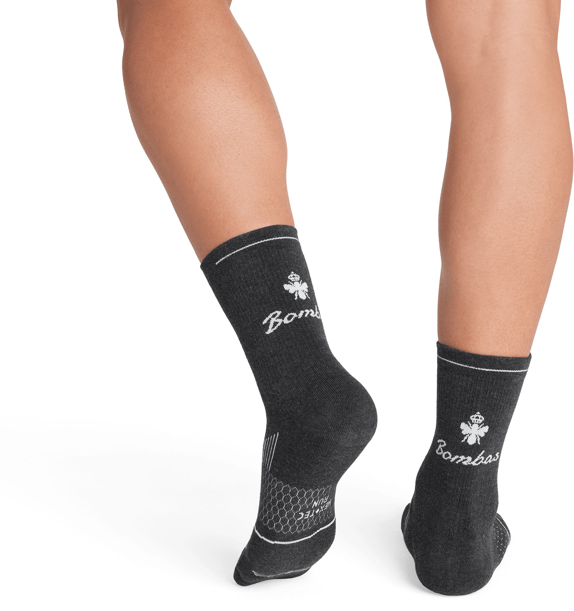 Bombas Adult Script Logo Run Half Calf Socks product image