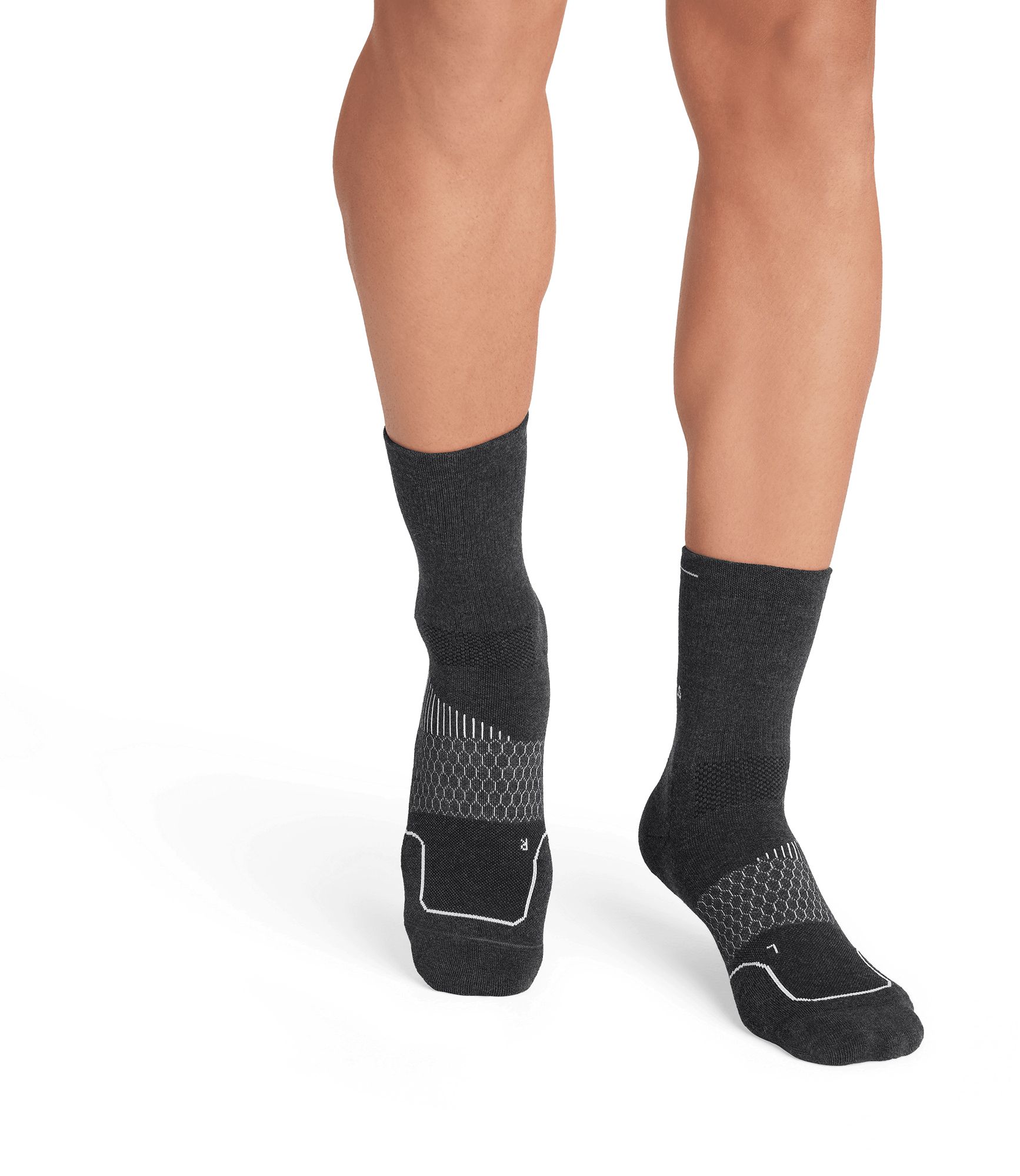 Bombas Adult Script Logo Run Half Calf Socks product image