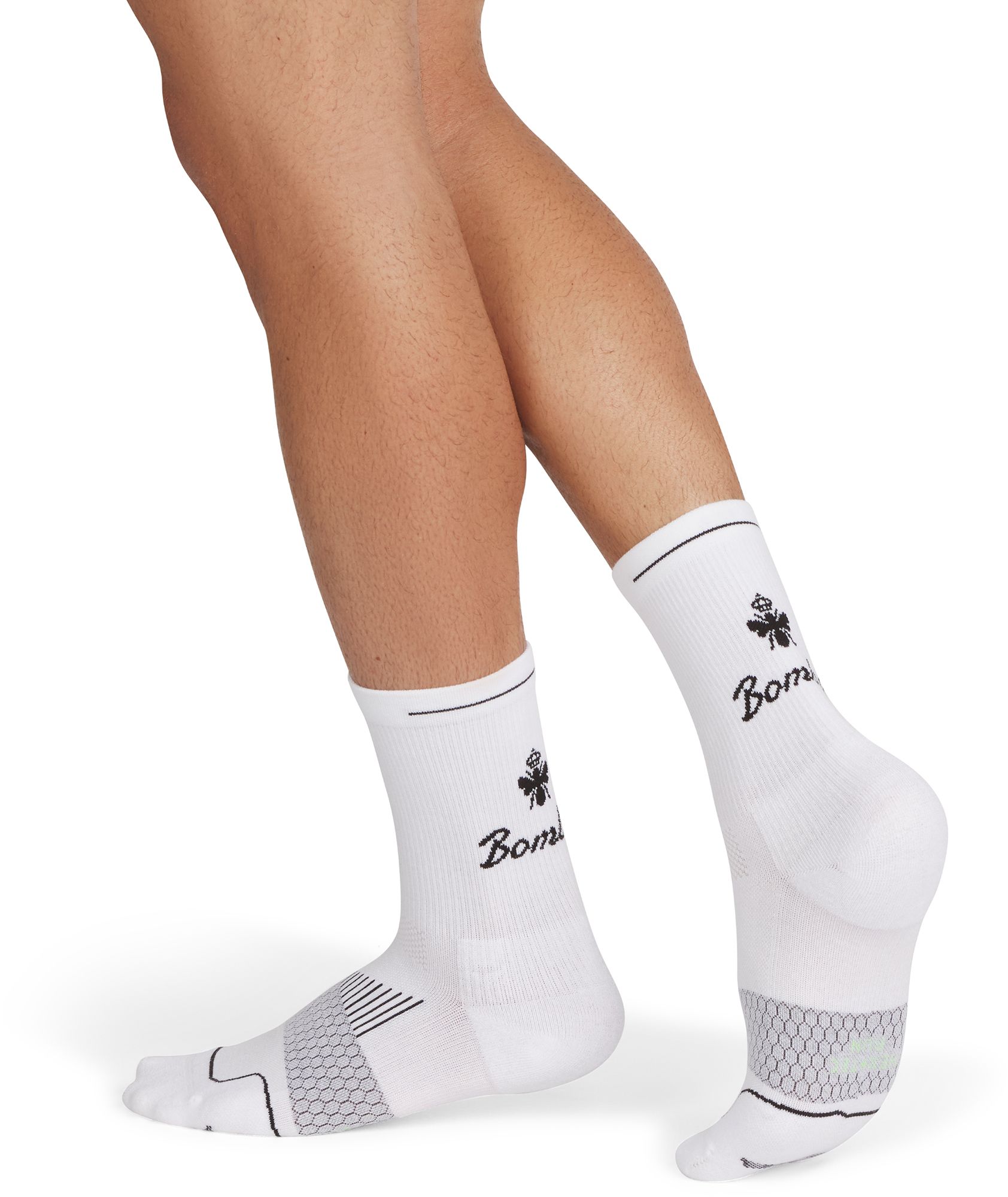 Bombas Adult Script Logo Run Half Calf Socks product image