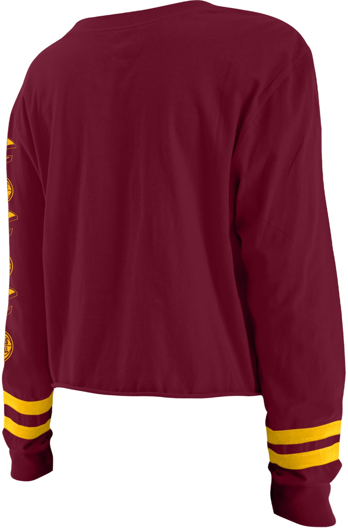 5th & Ocean Women's Cleveland Cavaliers Red Wordmark Long Sleeve T-Shirt product image