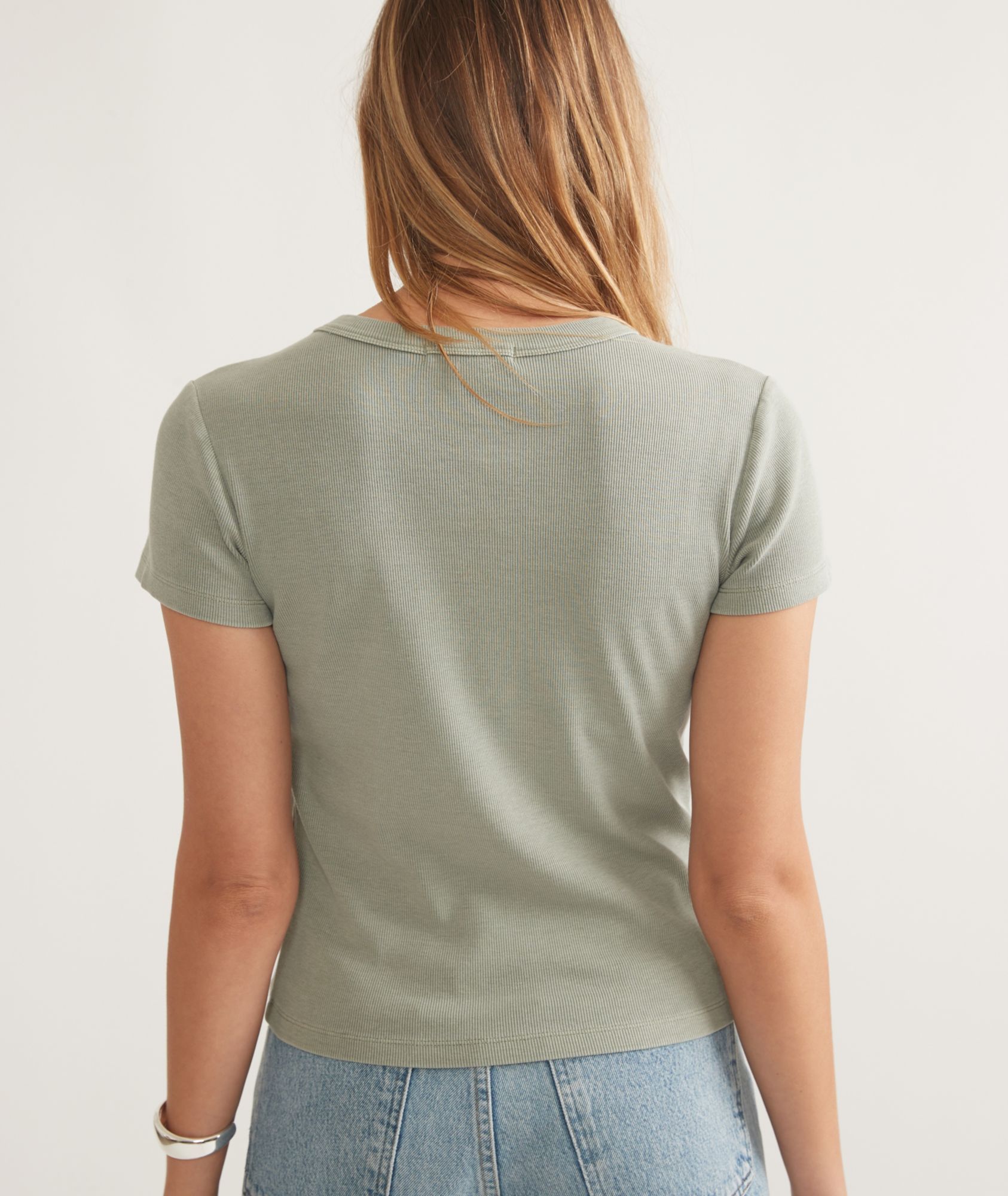 Marine Layer Women's Lexi Rib Sun-In Crew Tee product image