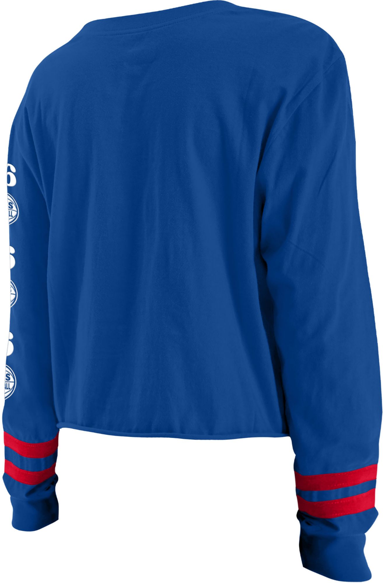 5th & Ocean Women's Philadelphia 76ers Royal Wordmark Long Sleeve T-Shirt product image