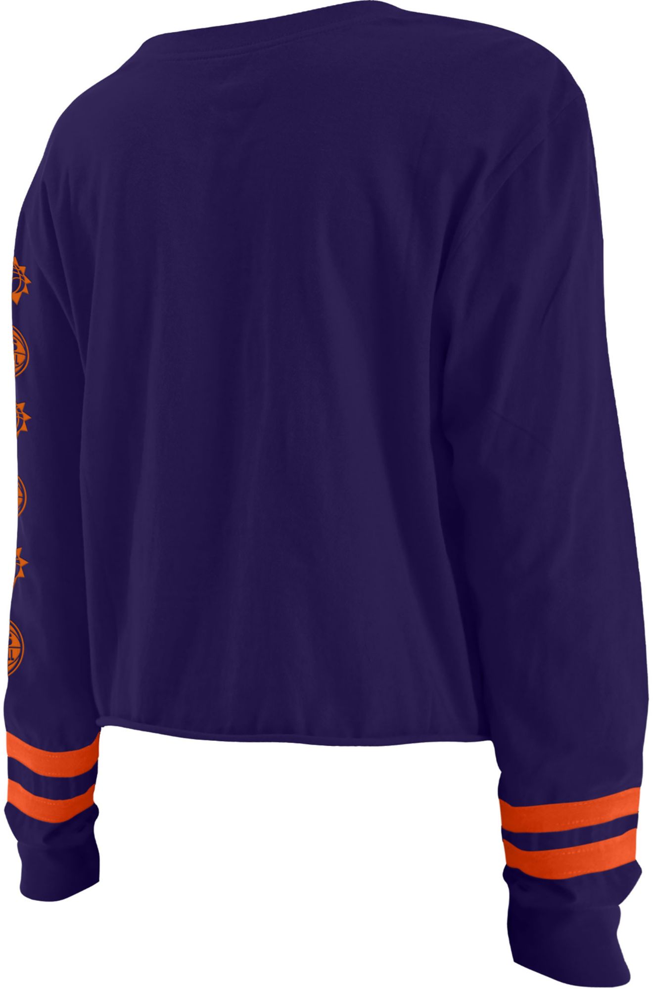 5th & Ocean Women's Phoenix Suns Purple Wordmark Long Sleeve T-Shirt product image