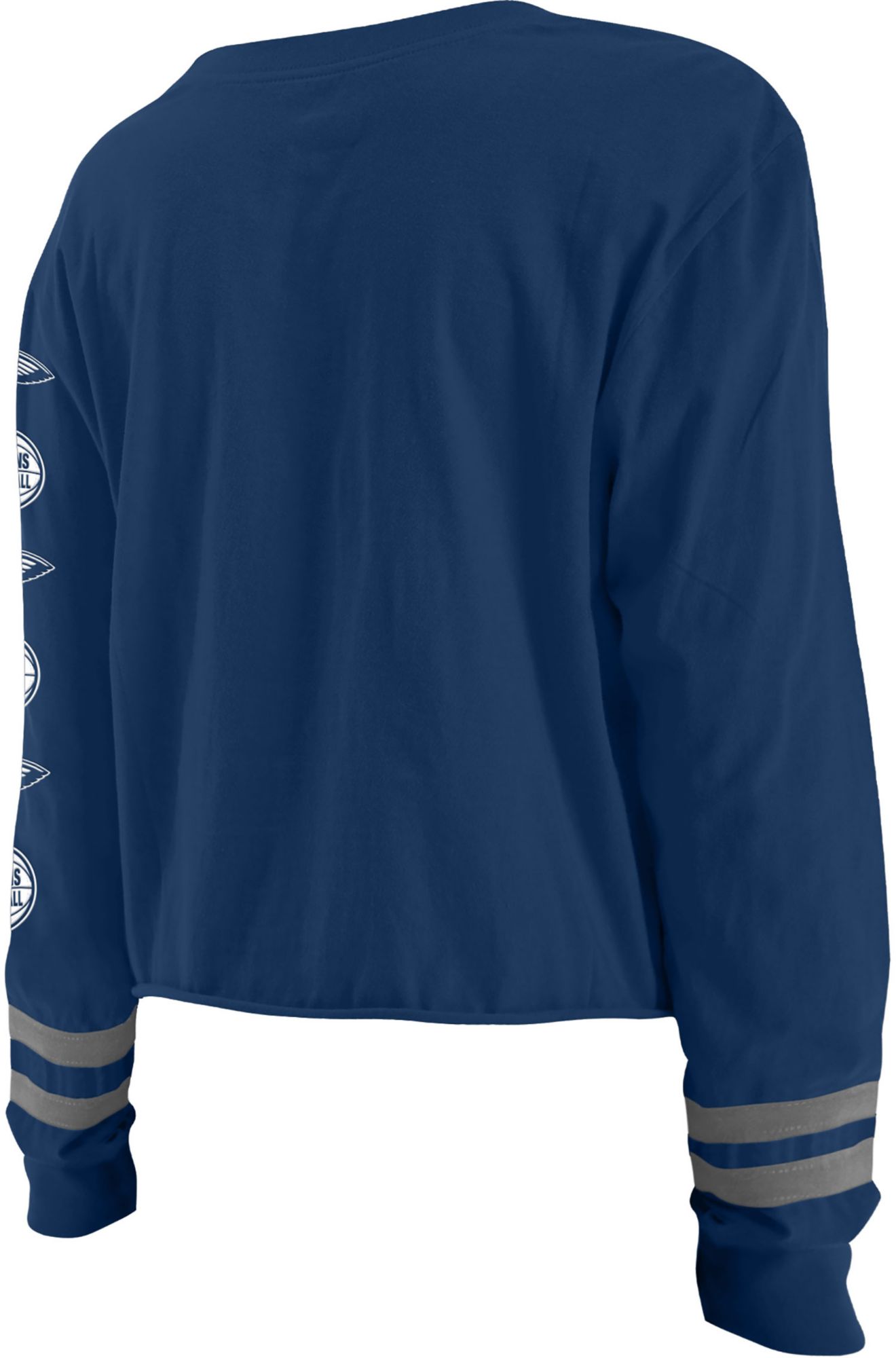 5th & Ocean Women's New Orleans Pelicans Navy Wordmark Long Sleeve T-Shirt product image