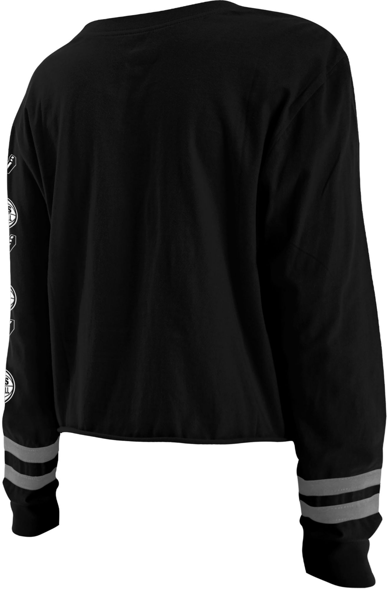 5th & Ocean Women's San Antonio Spurs Black Wordmark Long Sleeve T-Shirt product image