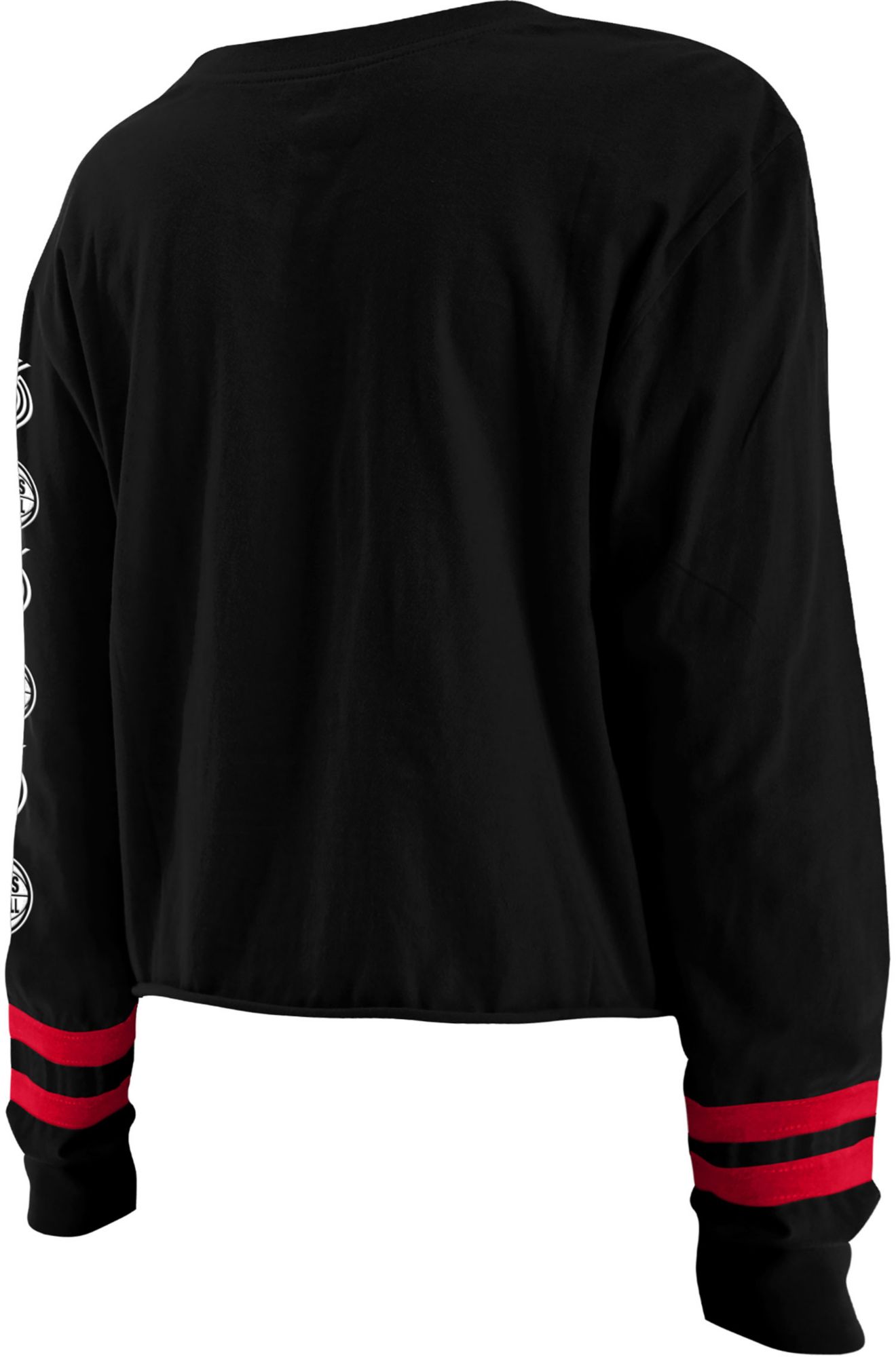 5th & Ocean Women's Portland Trail Blazers Black Wordmark Long Sleeve T-Shirt product image