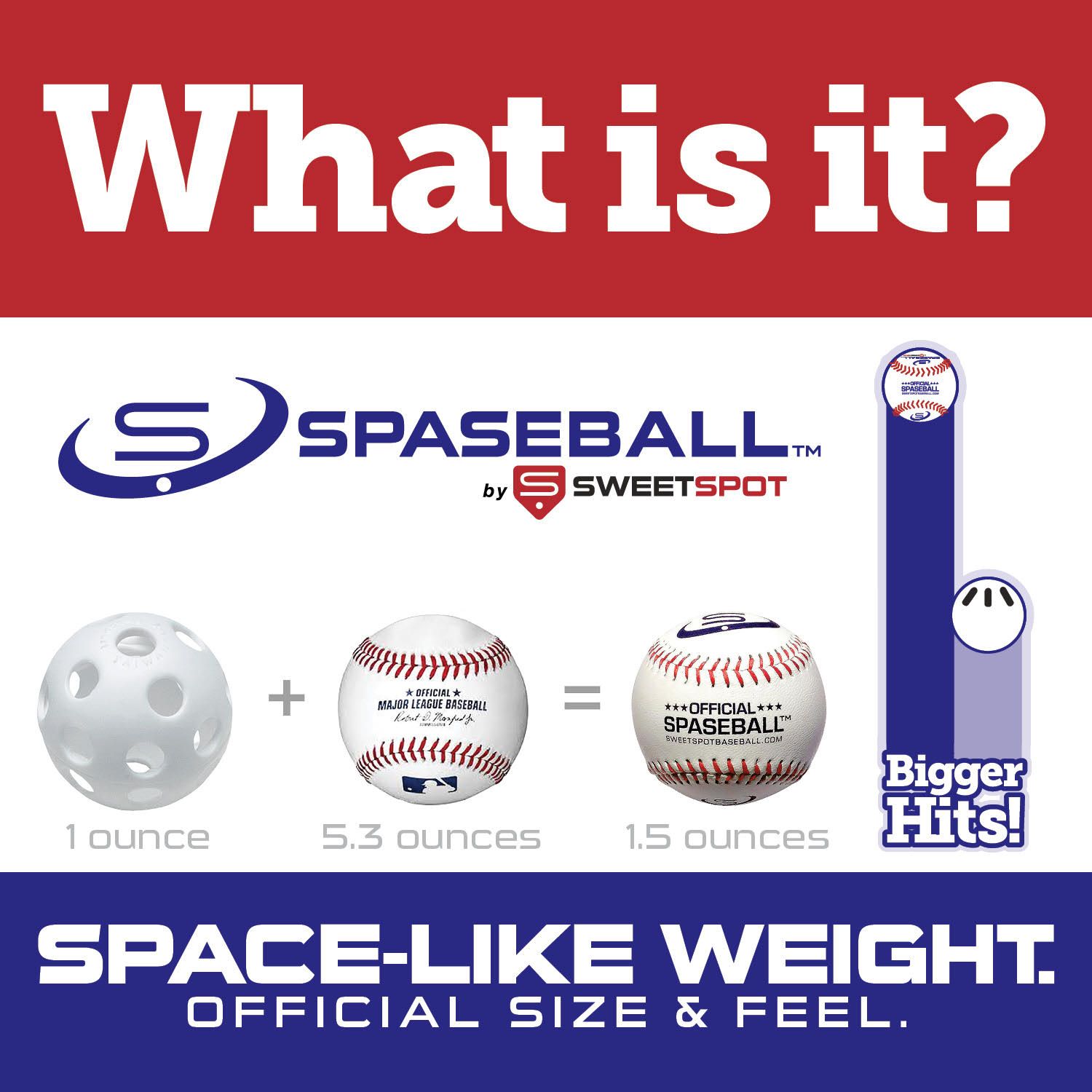 SweetSpot Baseball Spaseball S1000 product image