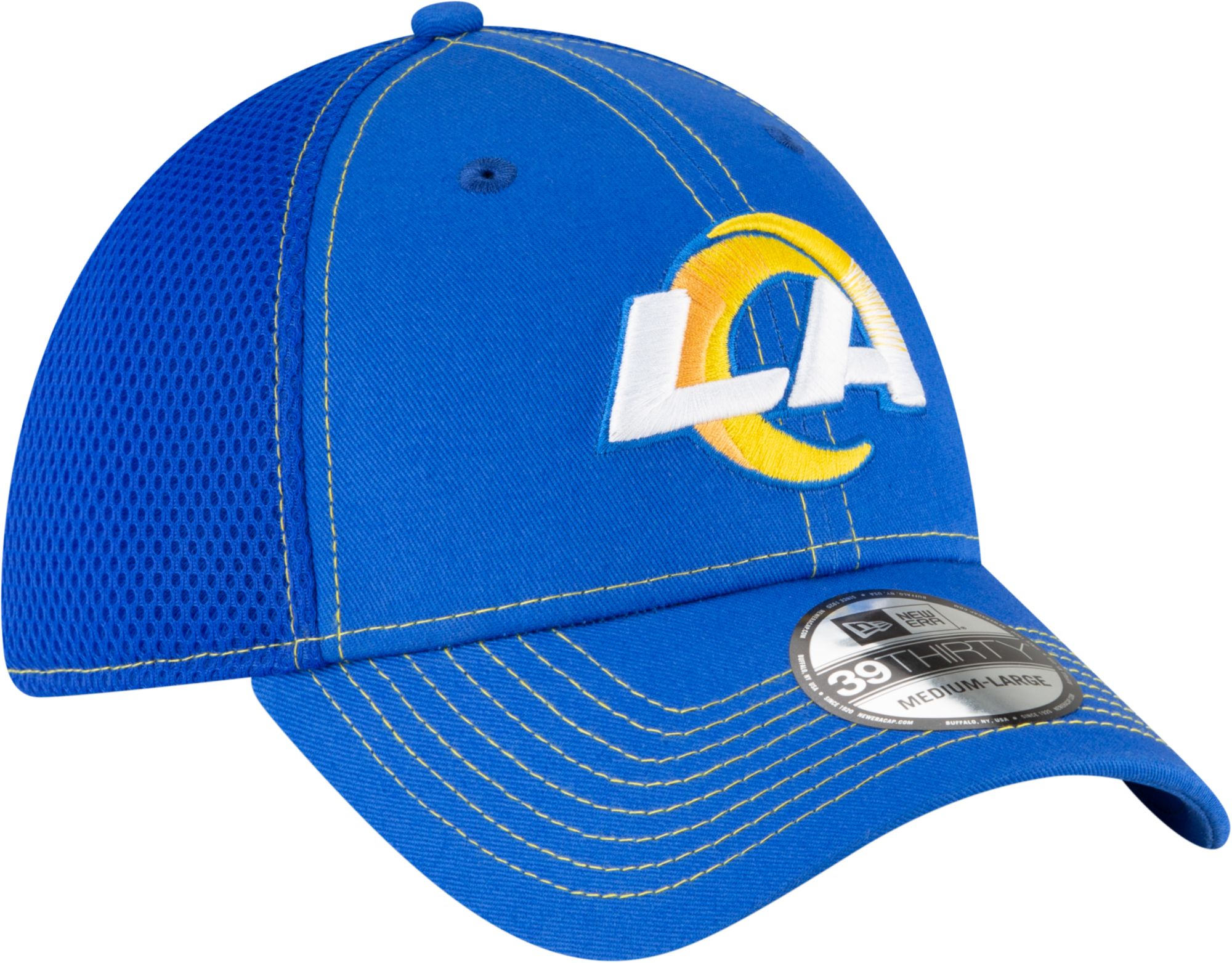 New Era Men's Los Angeles Rams Neo Flex Blue Stretch Fit Hat product image