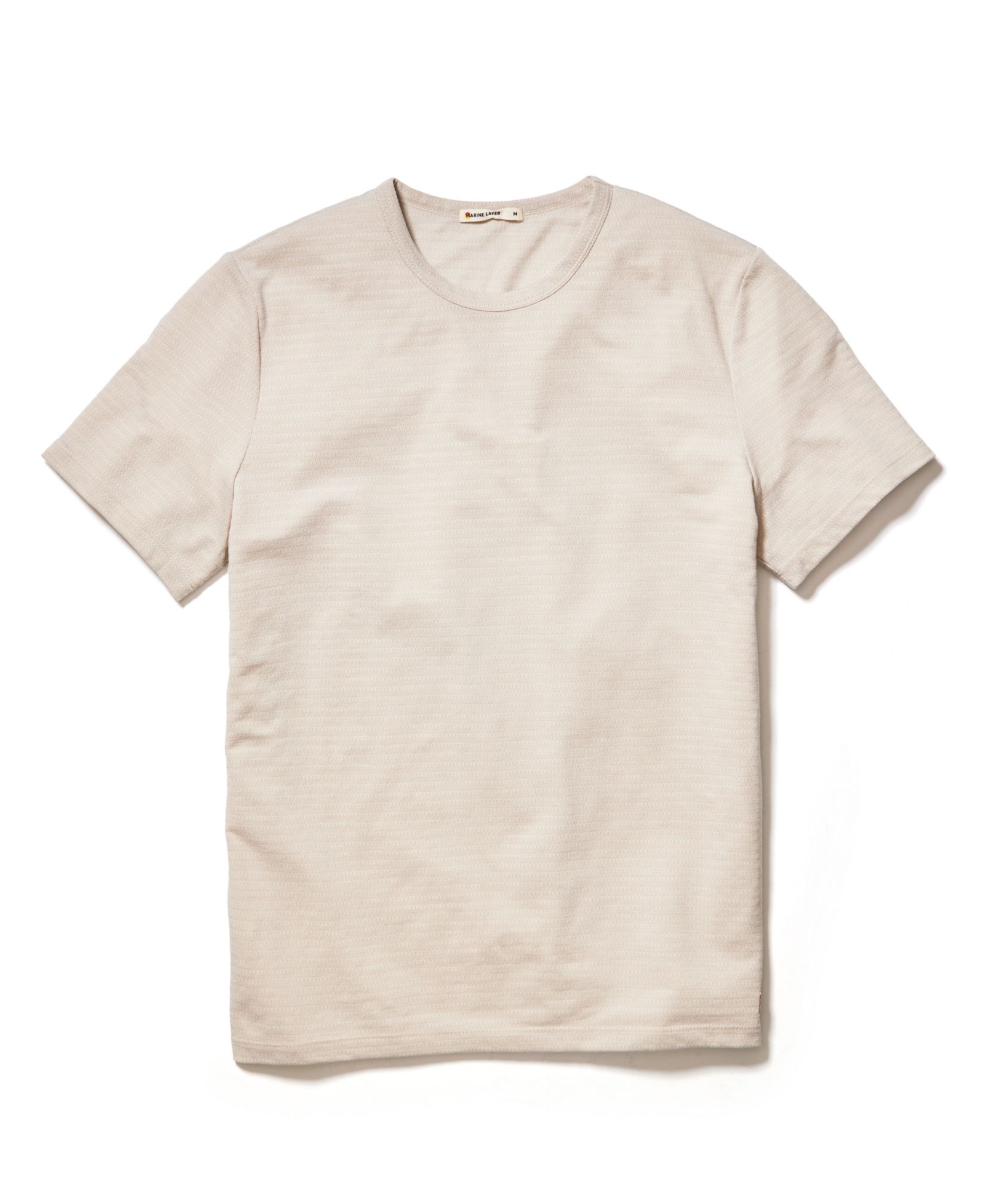 Marine Layer Mens' M Signature Crew Stripe Short Sleeve T-Shirt product image