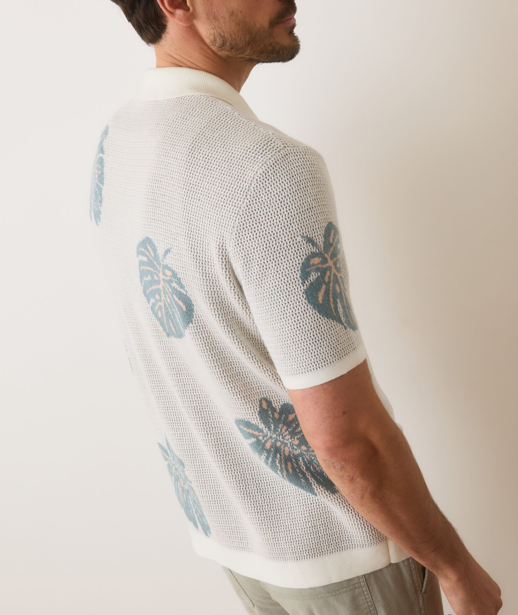 Marine Layer Men's Asher Sweater Short Sleeve Resort Shirt product image