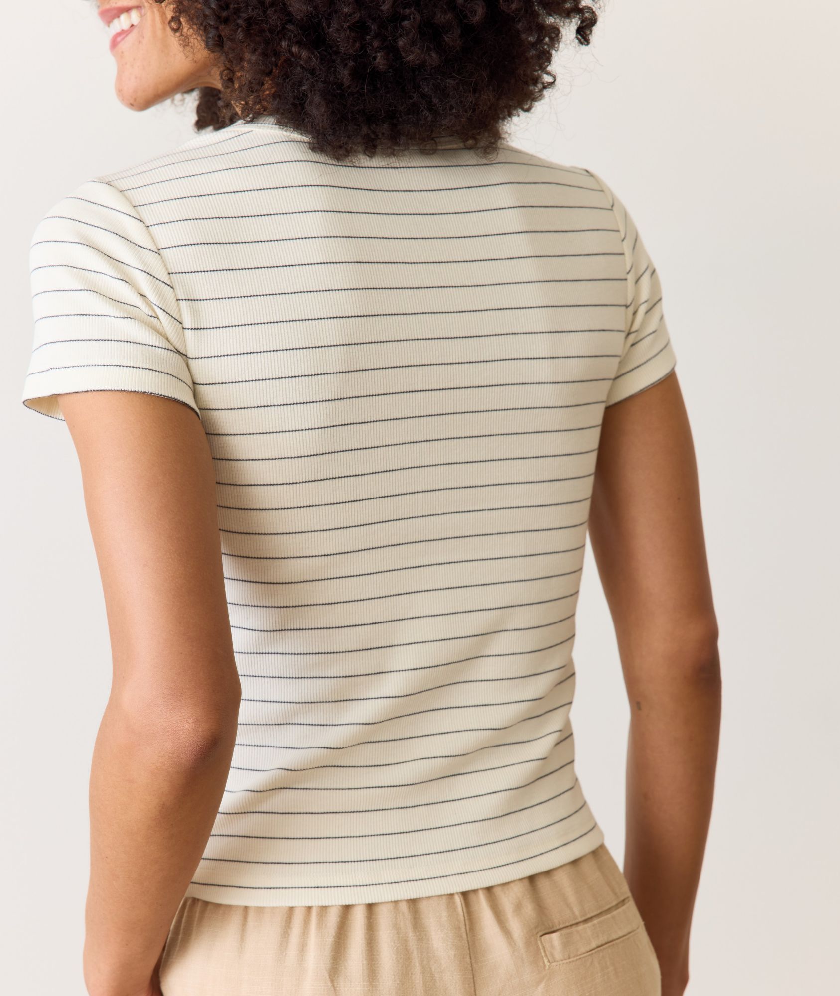 Marine Layer Women's Lexi Rib Sun-In Crew Tee product image