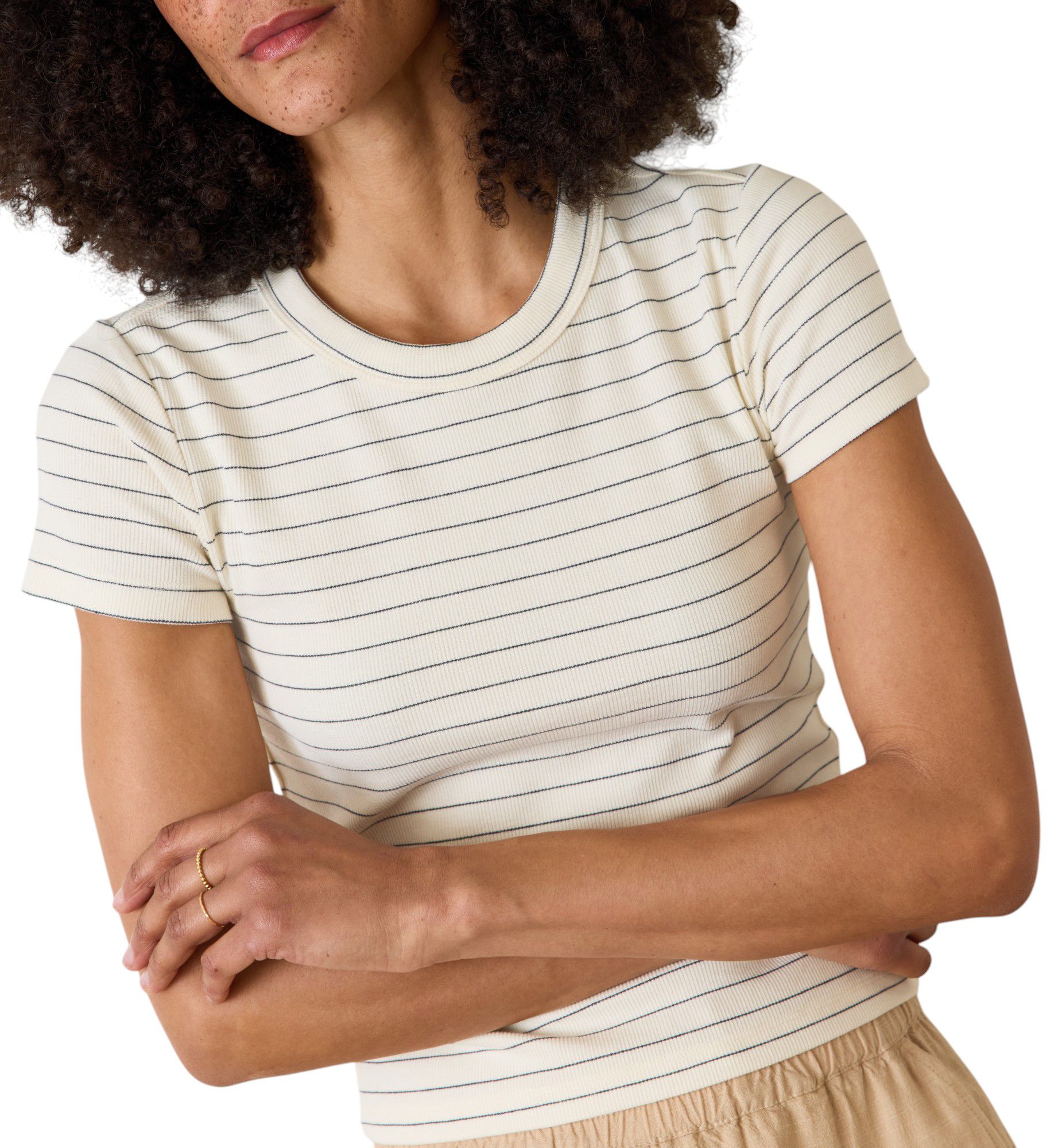 Marine Layer Women's Lexi Rib Sun-In Crew Tee product image