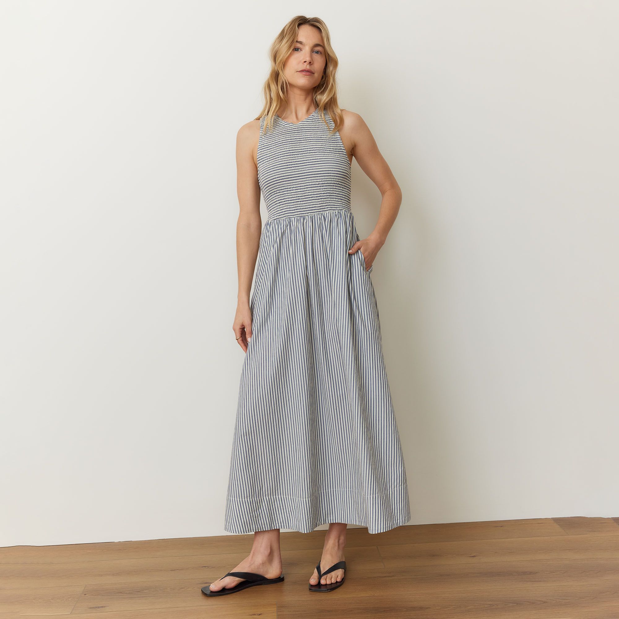 Marine Layer Women's Darcy Poplin Smocked Dress product image