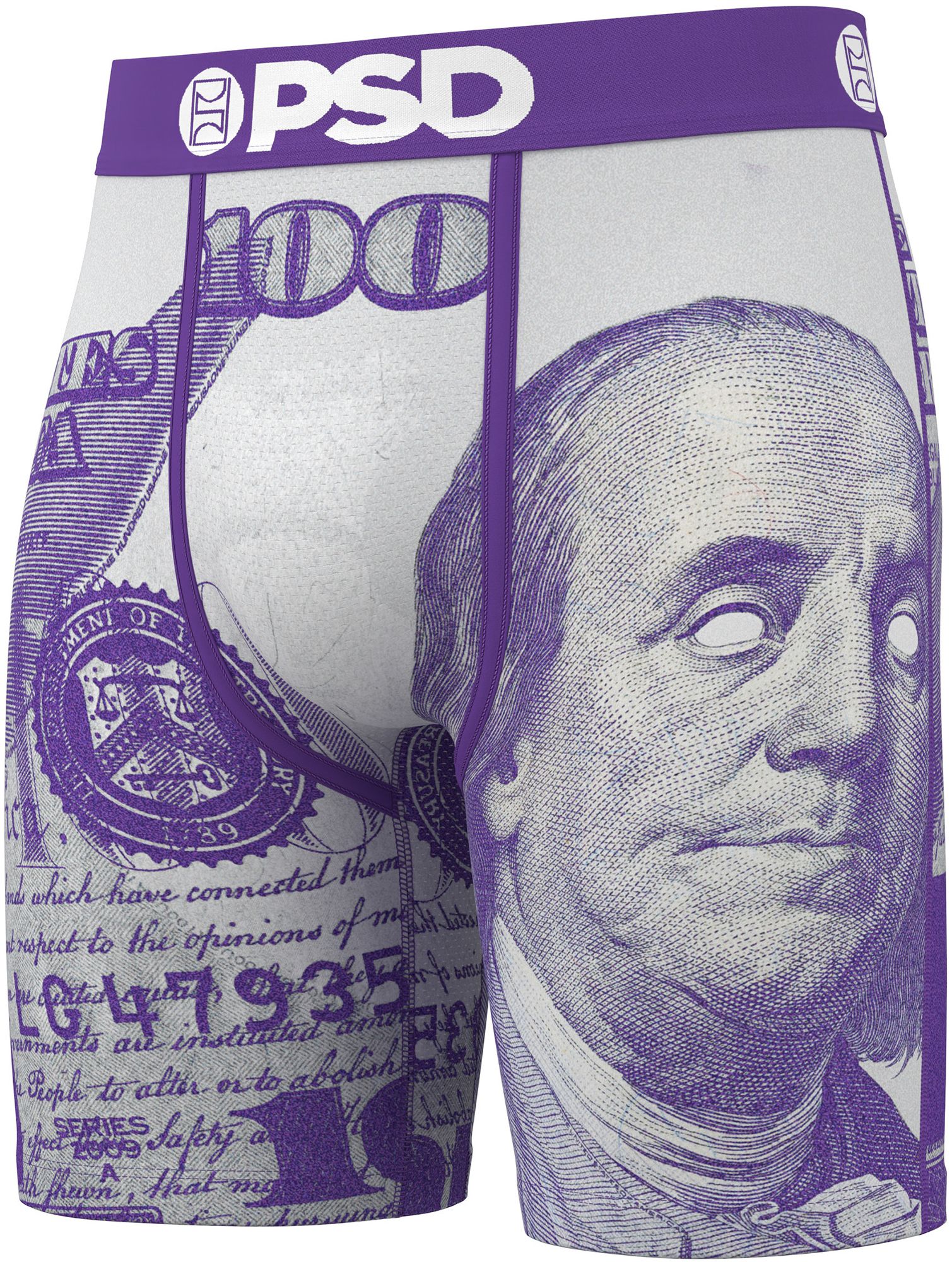 PSD Underwear Men's C-Note Purp Boxer Briefs product image