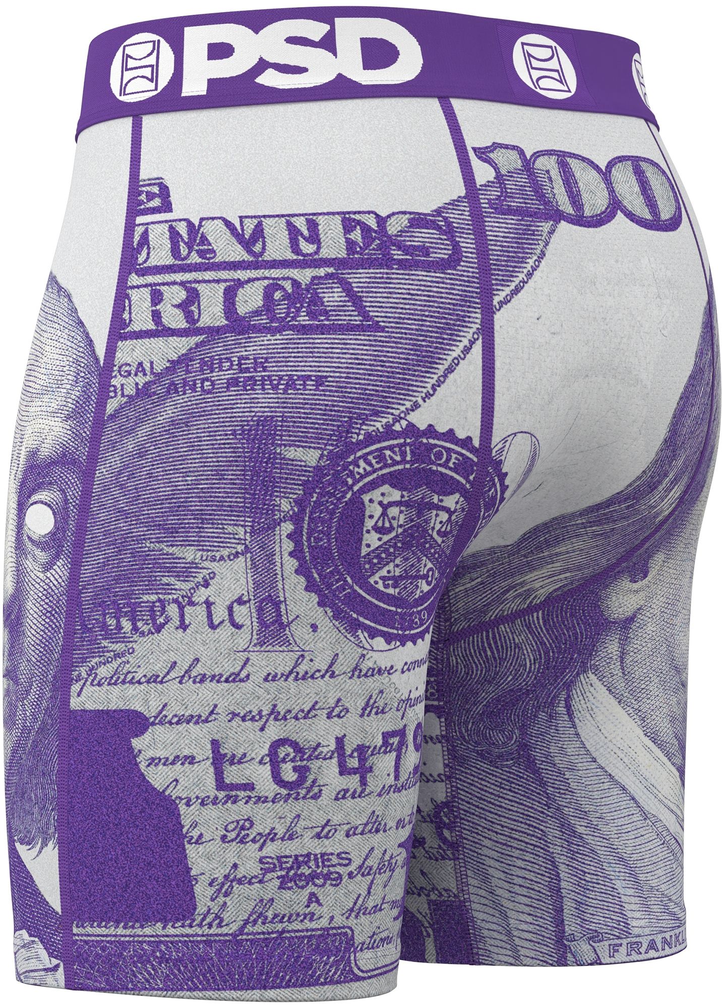 PSD Underwear Men's C-Note Purp Boxer Briefs product image