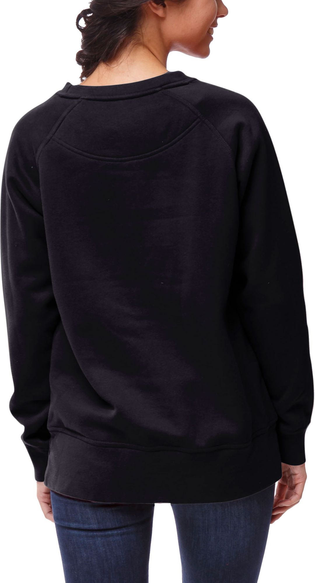 League-Legacy Women's North Carolina Tar Heels Navy Academy Crew Pullover Sweatshirt product image