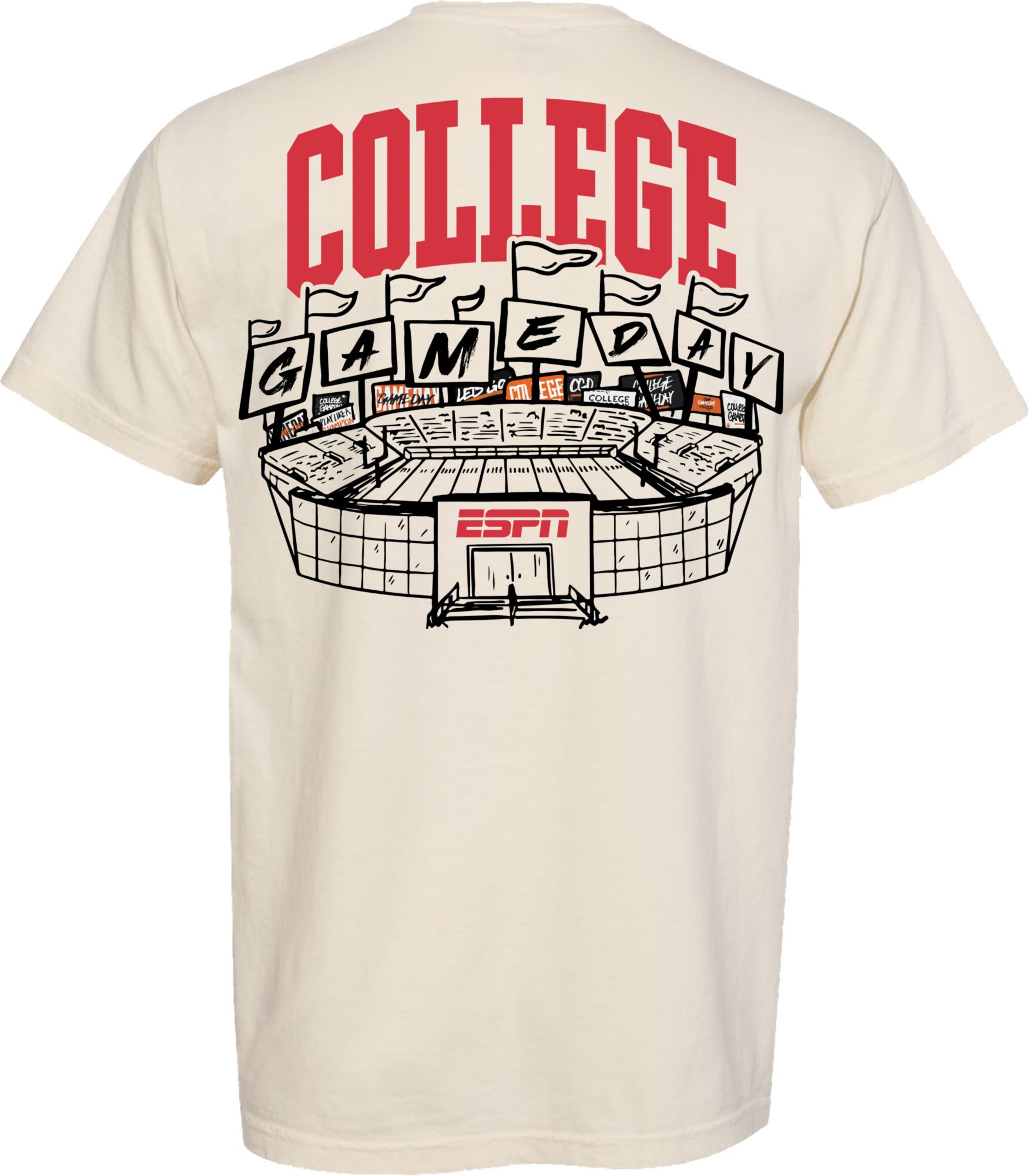 Something Inked Adult Stadium Flags College GameDay Cream T-Shirt product image