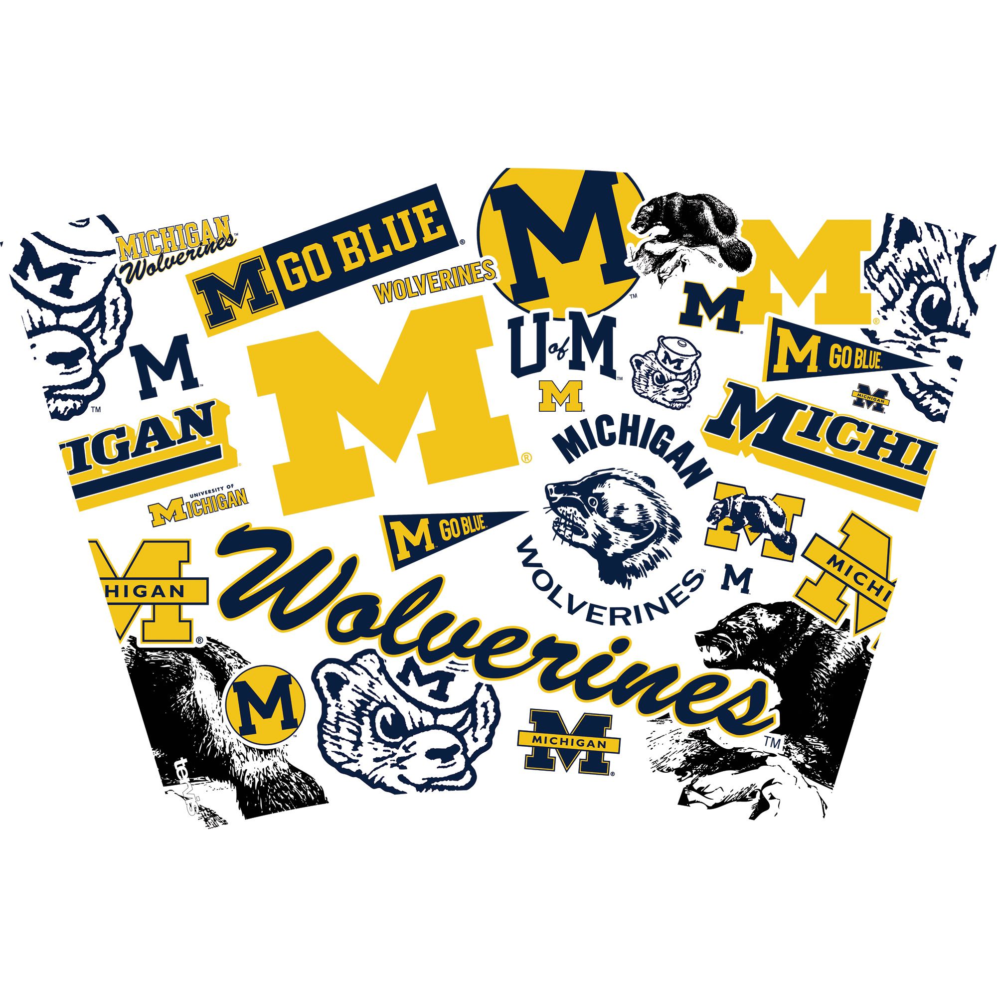 Tervis Michigan Wolverines  24 oz. All Over Tumbler product image