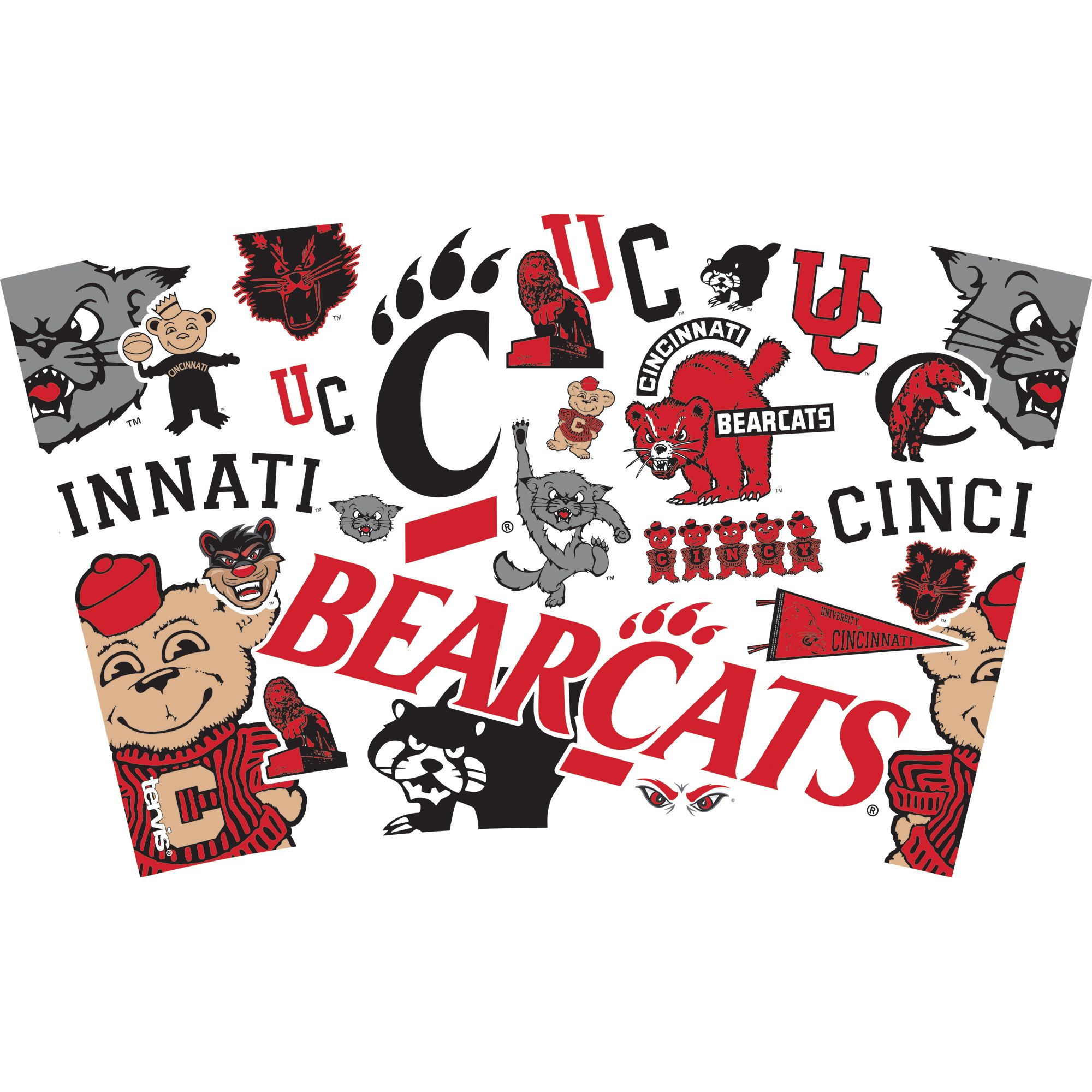 Tervis Cincinnati Bearcats  16 oz. All Over Tumbler product image