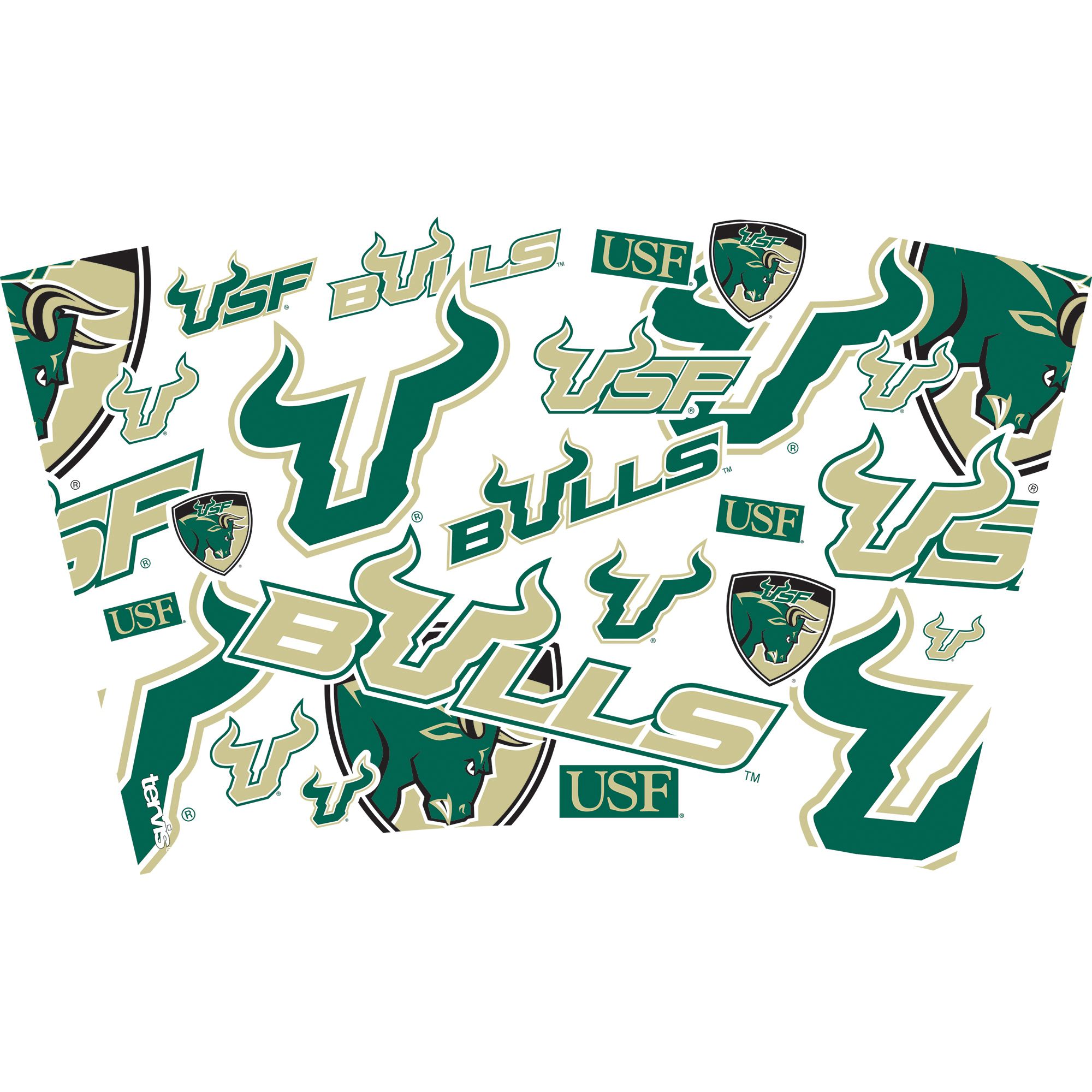 Tervis South Florida Bulls  16 oz. All Over Tumbler product image