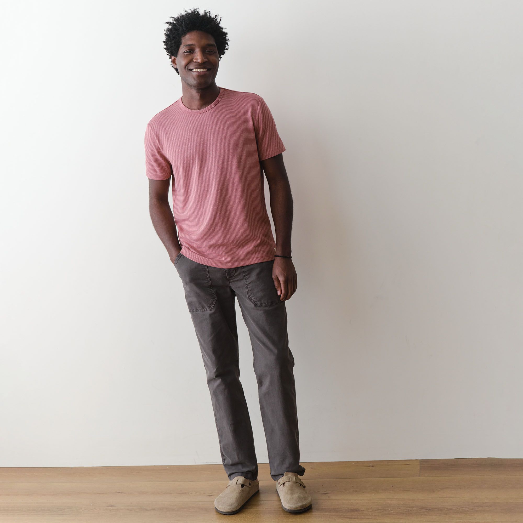 Marine Layer Men's Signature Jacquard Short Sleeve T-Shirt product image