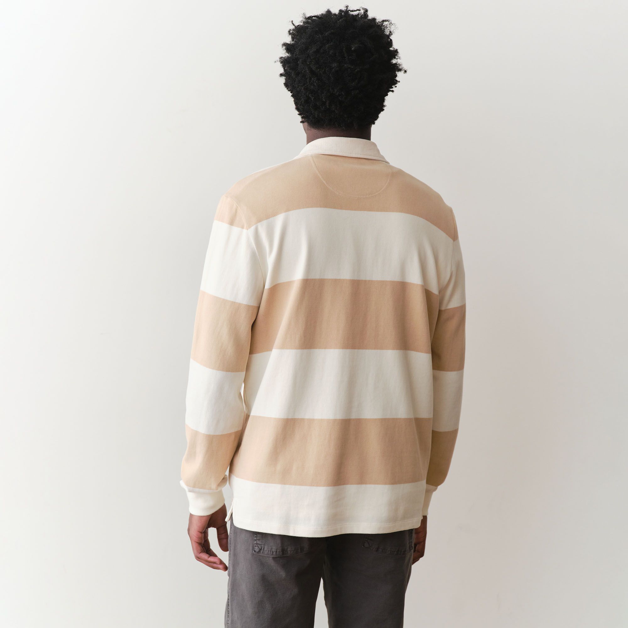 Marine Layer Men's Sueded Long Sleeve Rugby Polo product image