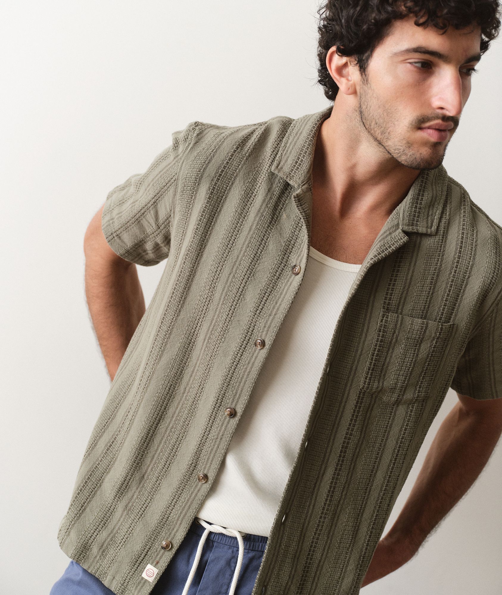 Marine Layer Men's Dobby Resort Short Sleeve Shirt product image