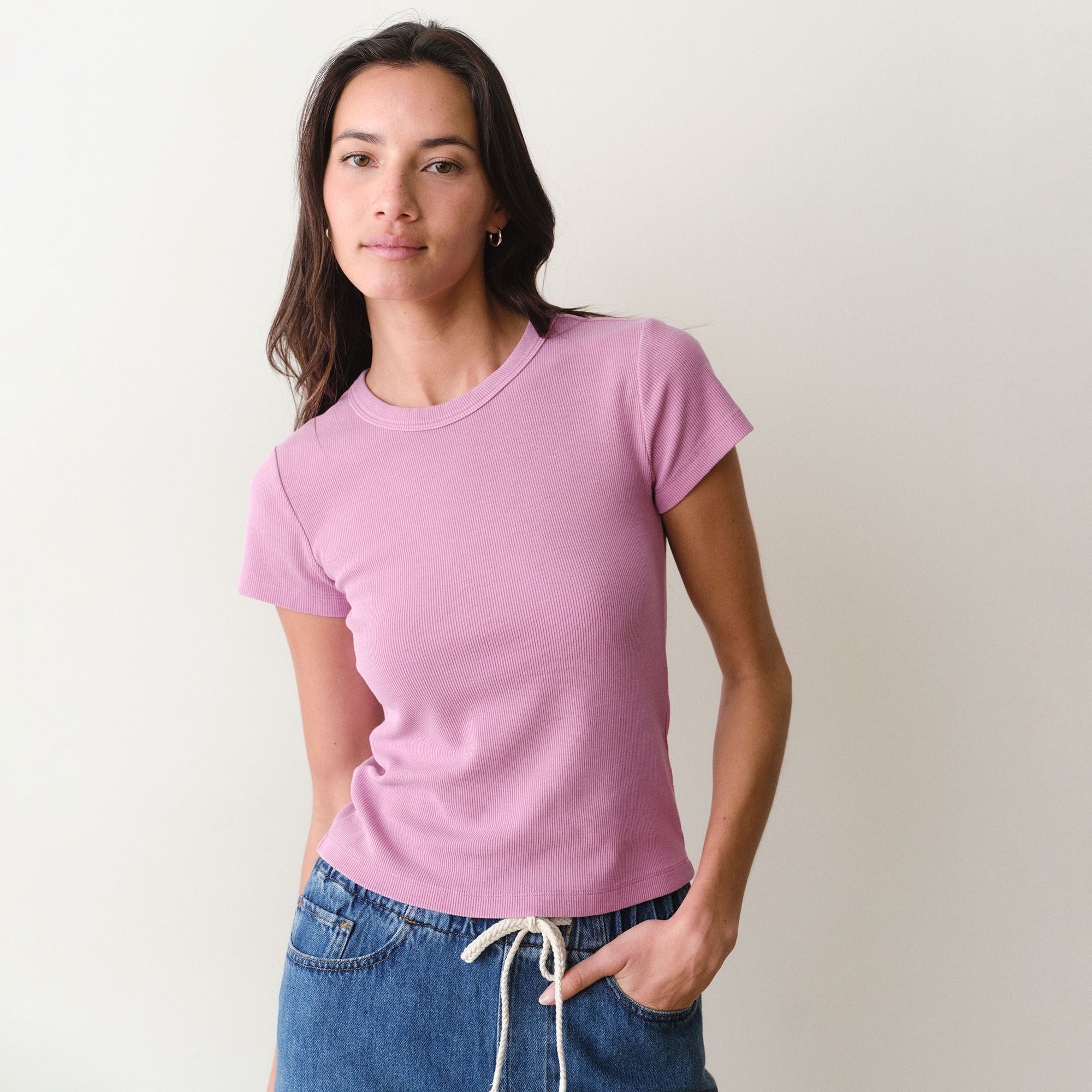 Marine Layer Women's Lexi Rib Sun-In Crew T-Shirt product image