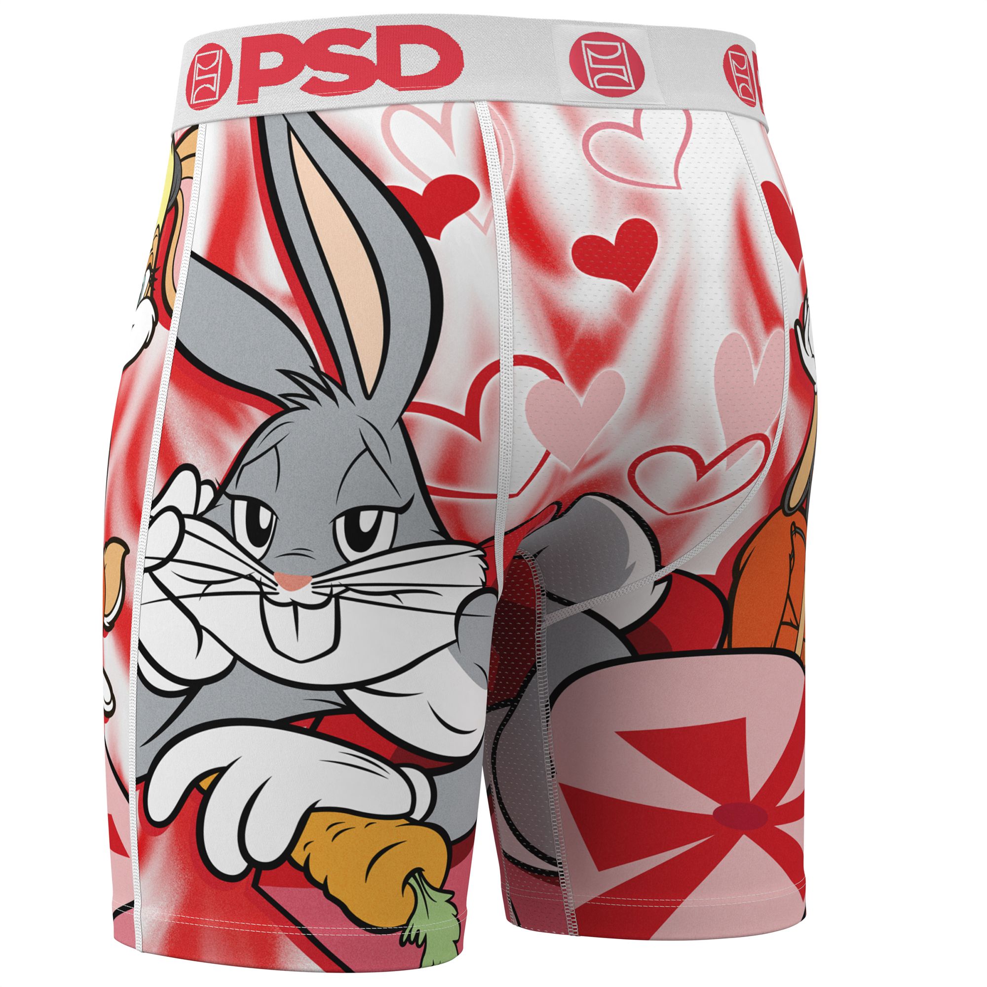 PSD Underwear Men's Looney Tunes Hearts Boxer Briefs product image