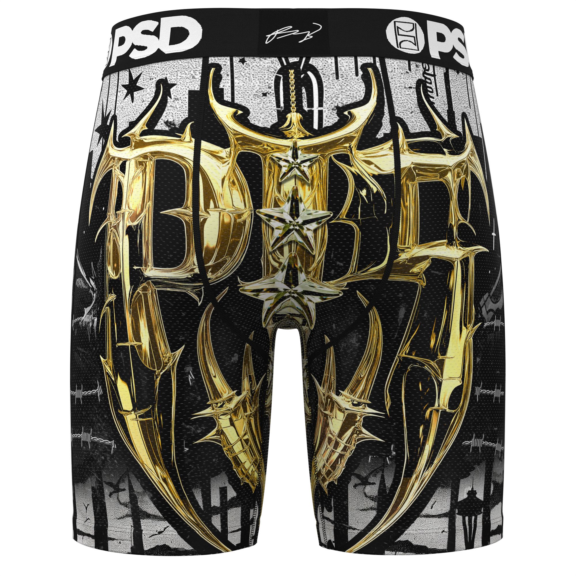 PSD Underwear Men's P5 Golden MM Boxer Briefs product image
