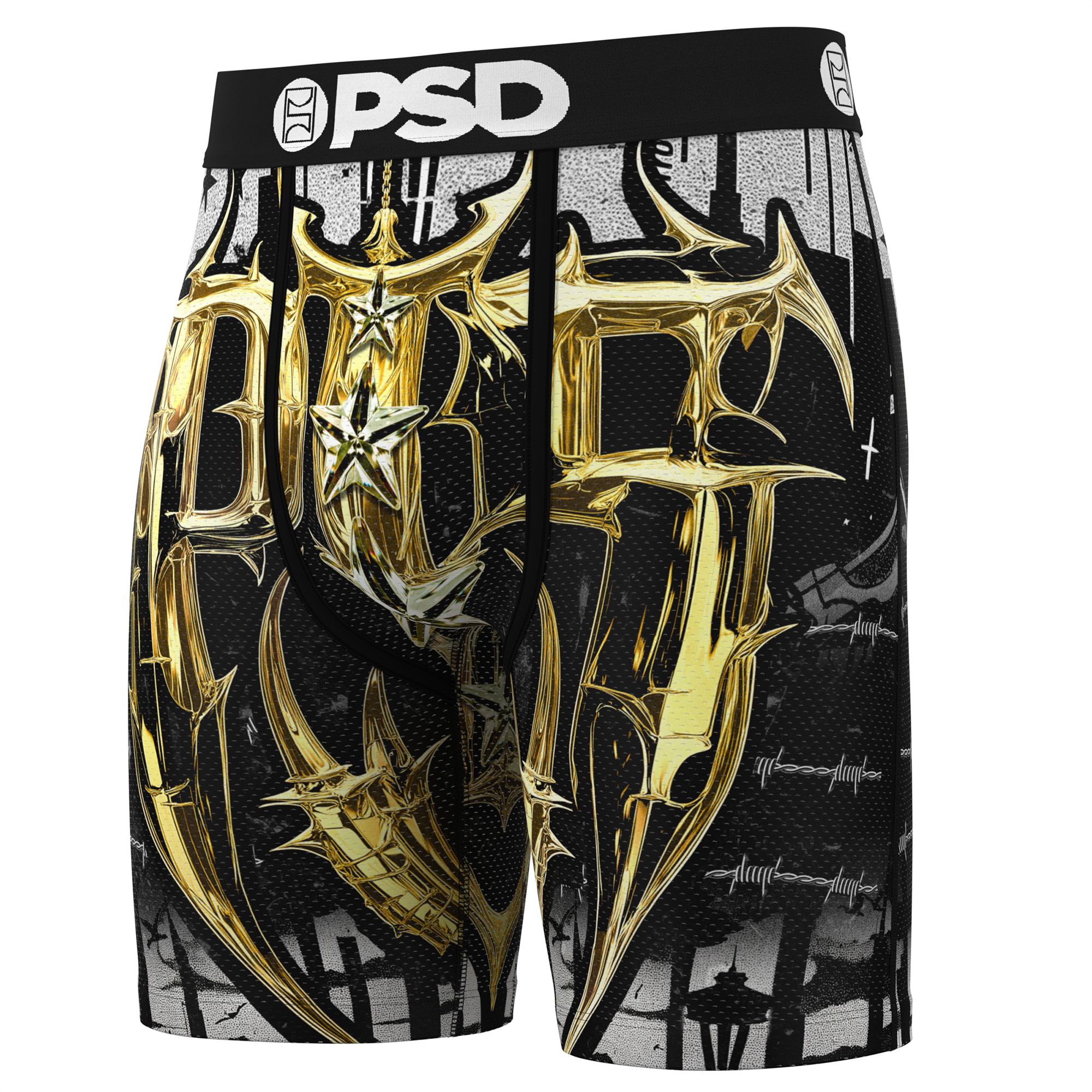 PSD Underwear Men's P5 Golden MM Boxer Briefs product image
