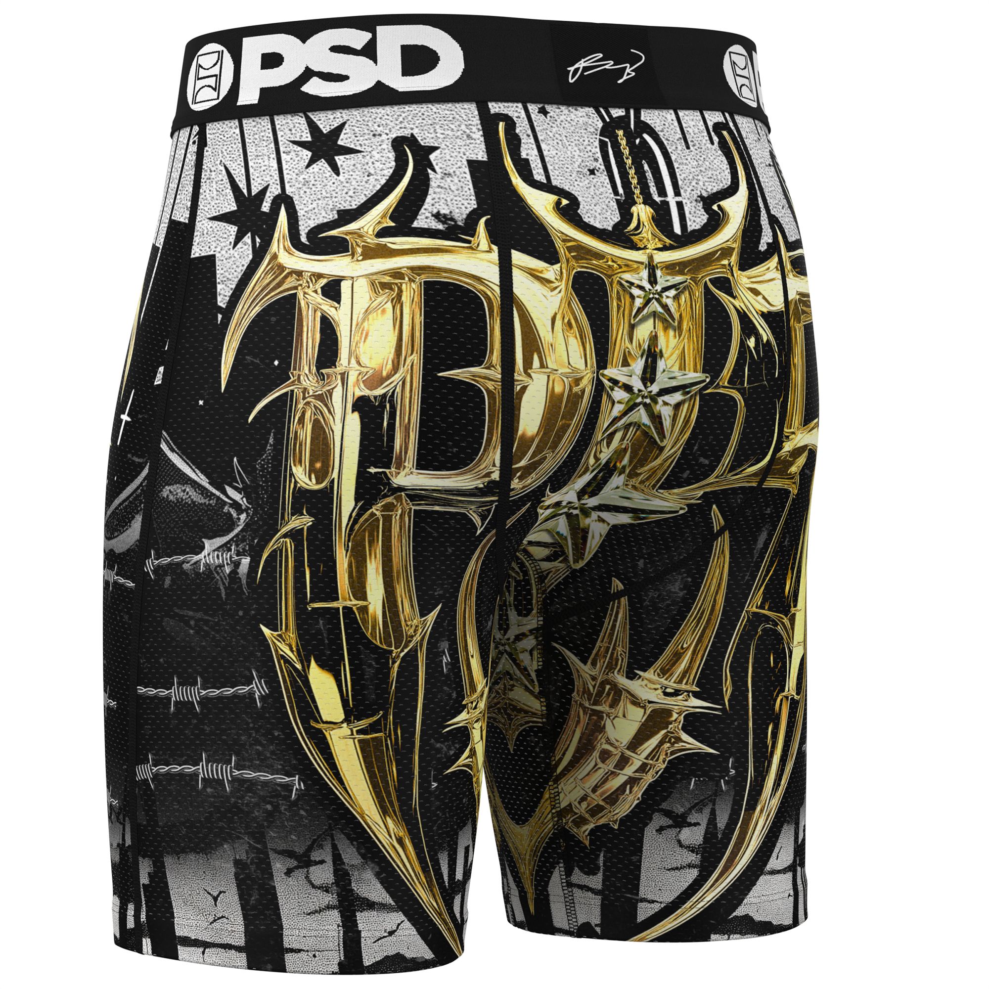 PSD Underwear Men's P5 Golden MM Boxer Briefs product image