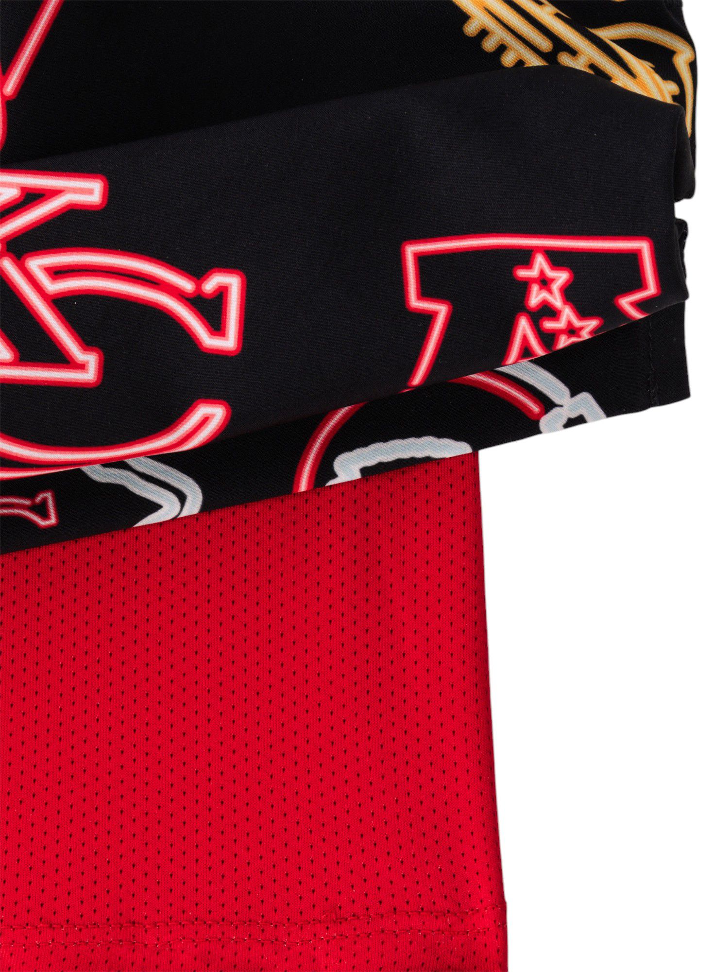 Chubbies Adult Kansas City Chiefs Neon Bright Red 5.5" Lined Swim Trunks product image
