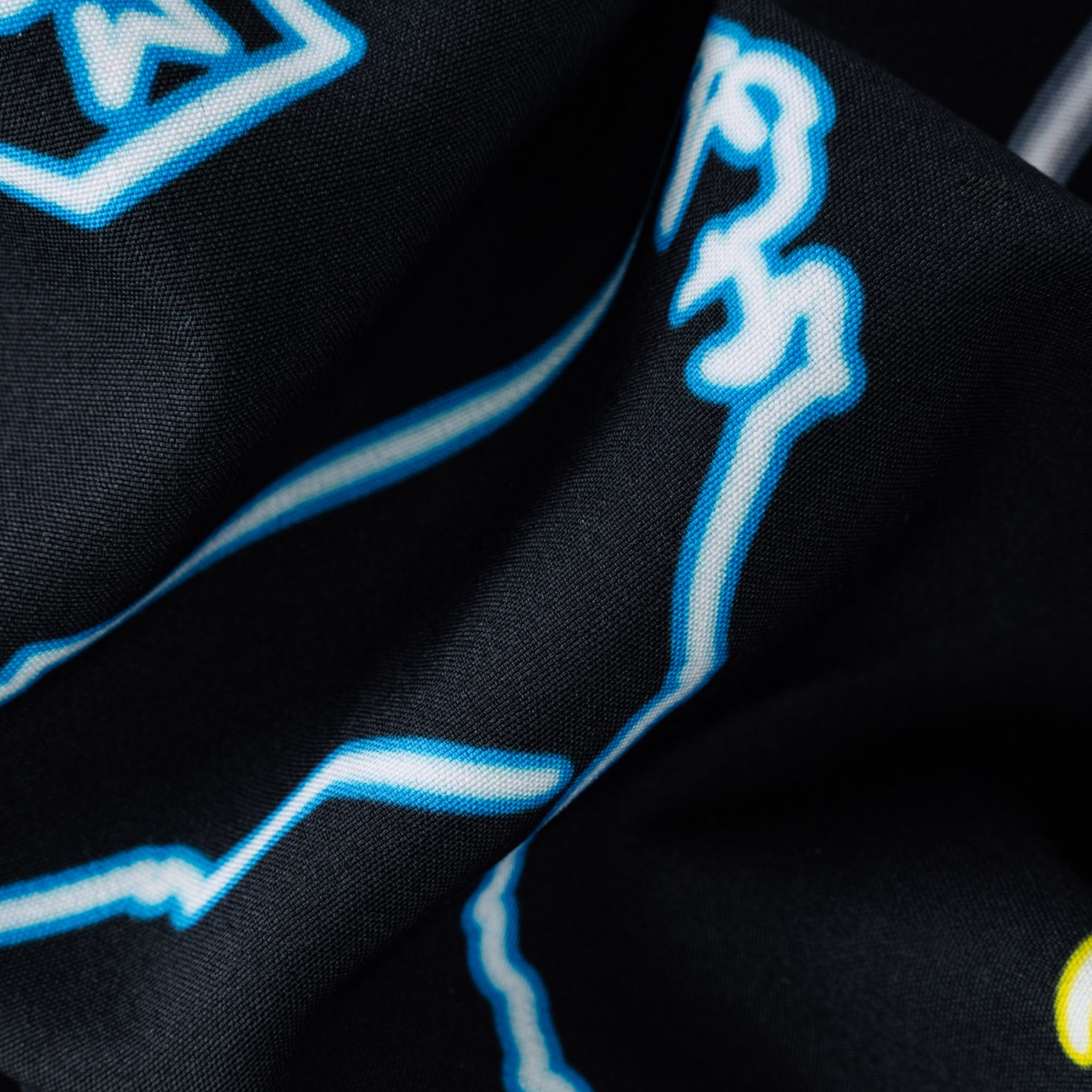 Chubbies Adult Carolina Panthers Neon Bright Blue 5.5" Lined Swim Trunks product image