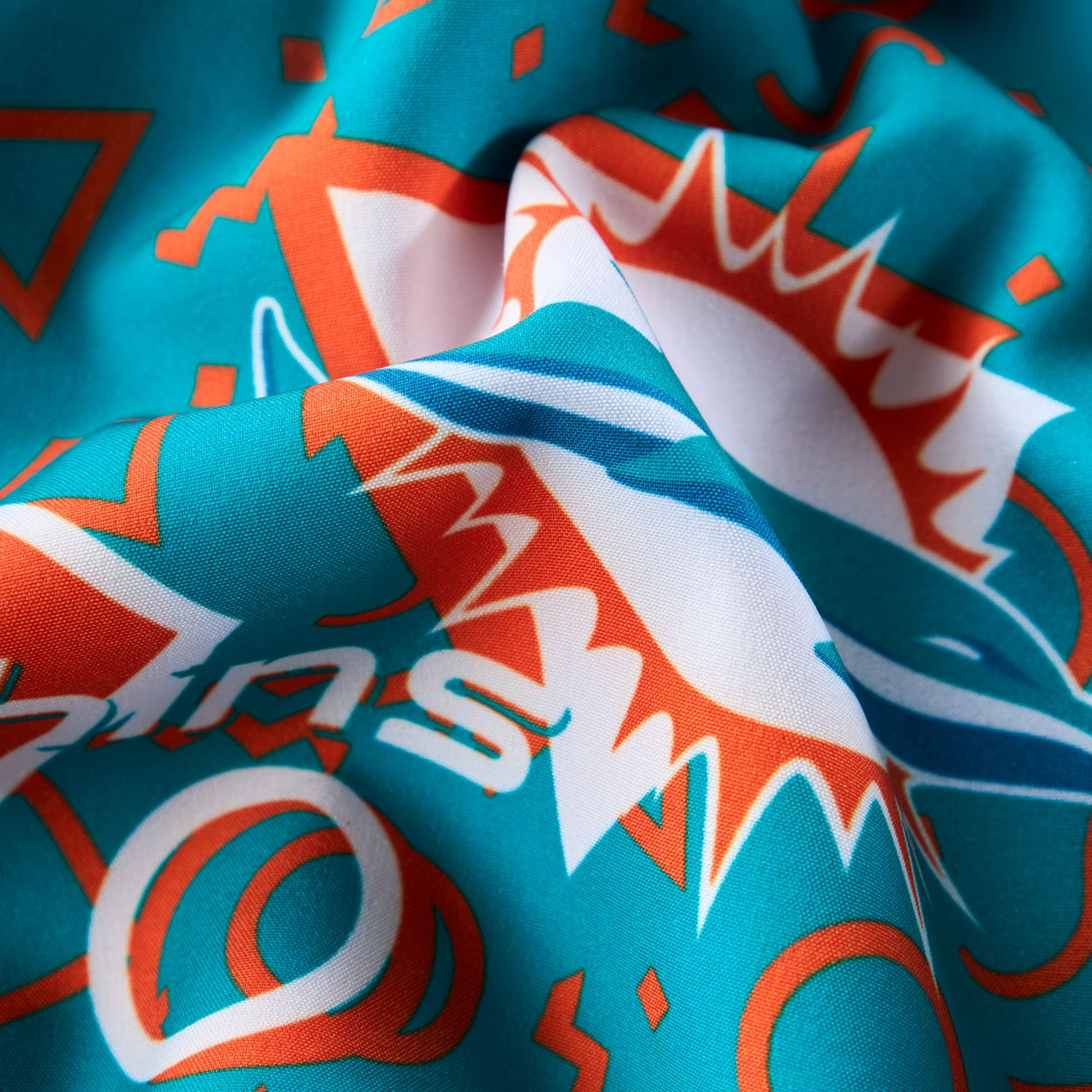 chubbies Men's Miami Dolphins Aqua Game Day Swim Trunks product image