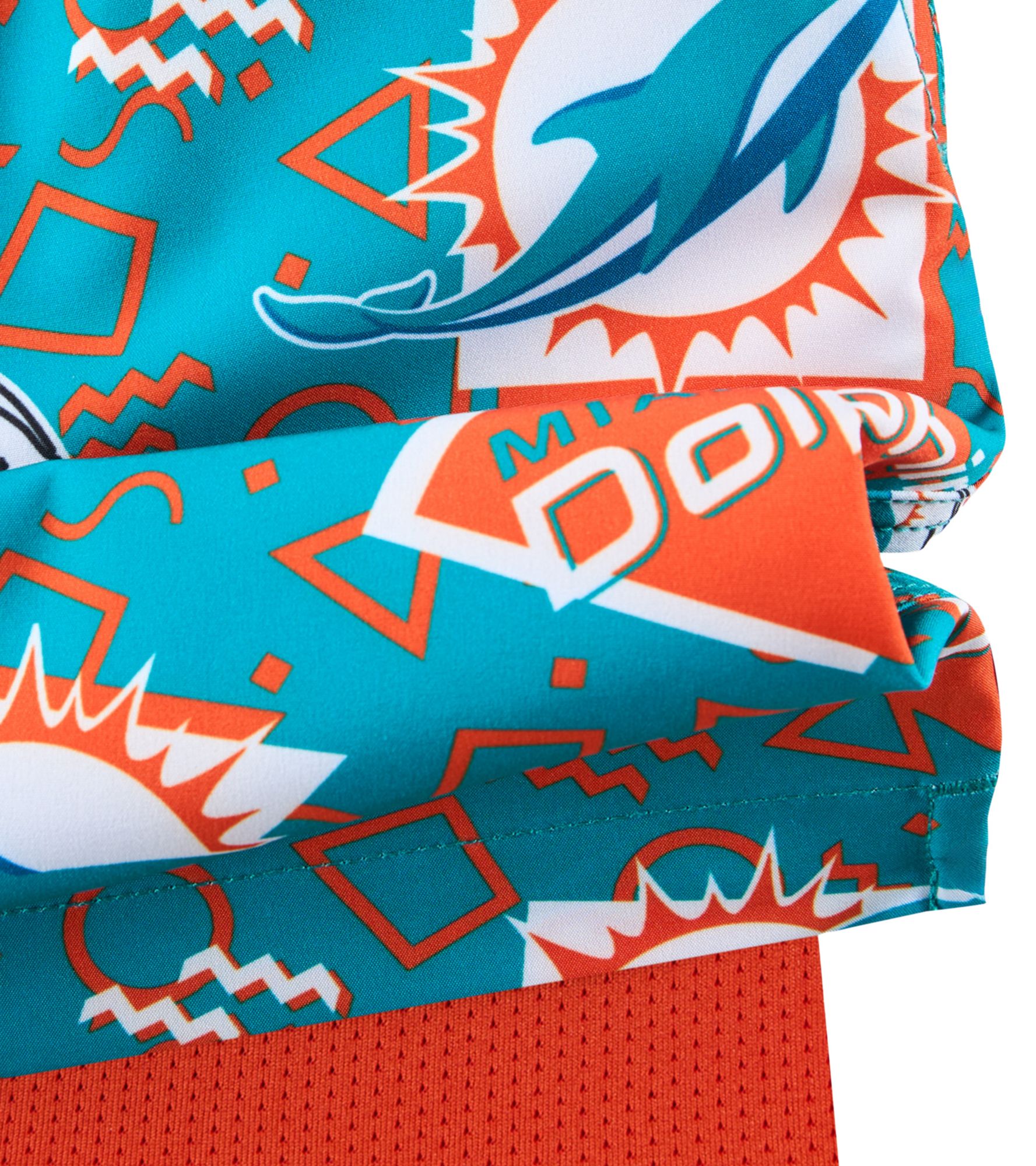 chubbies Men's Miami Dolphins Aqua Game Day Swim Trunks product image