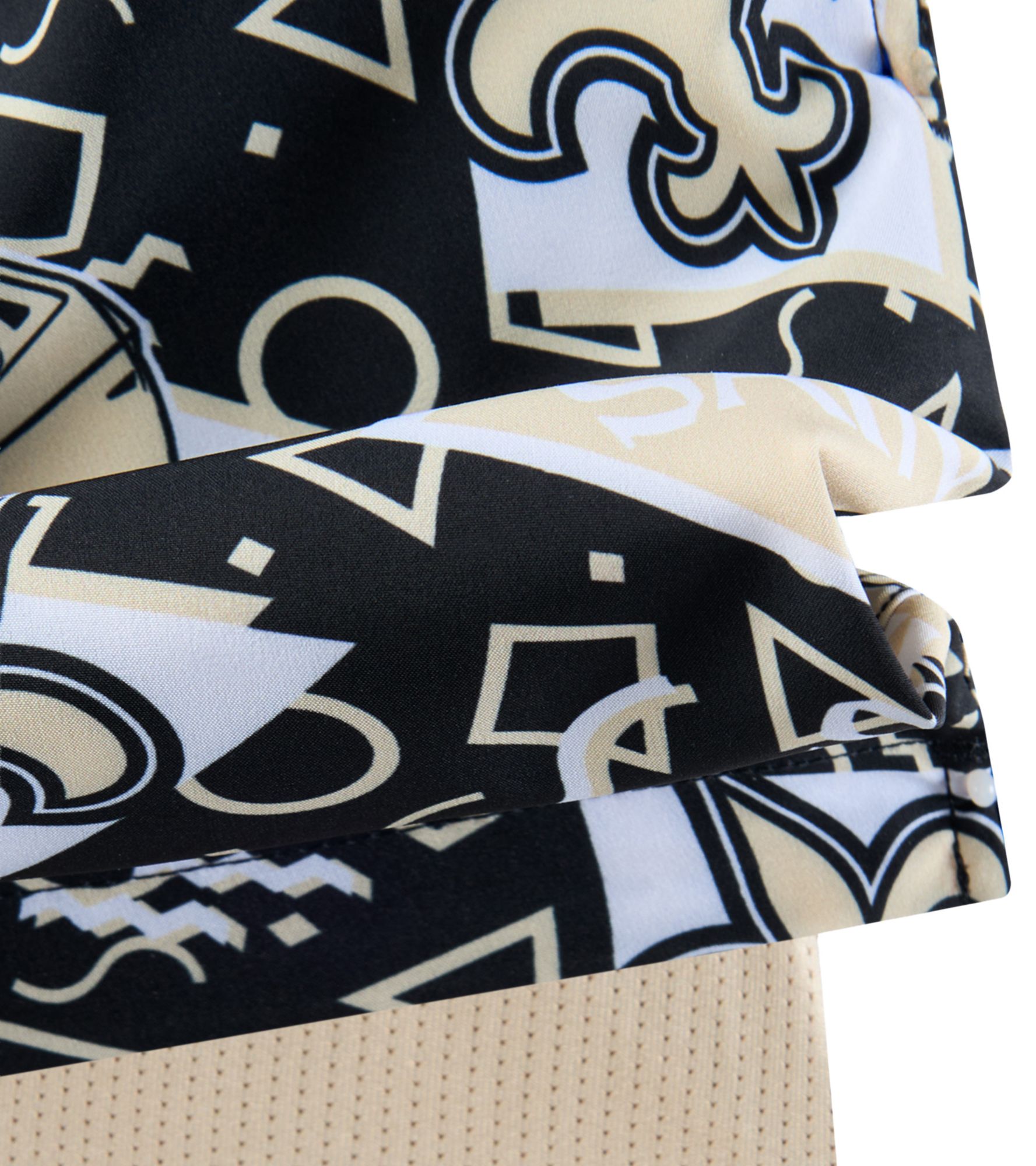 chubbies Men's New Orleans Saints Black Game Day Swim Trunks product image