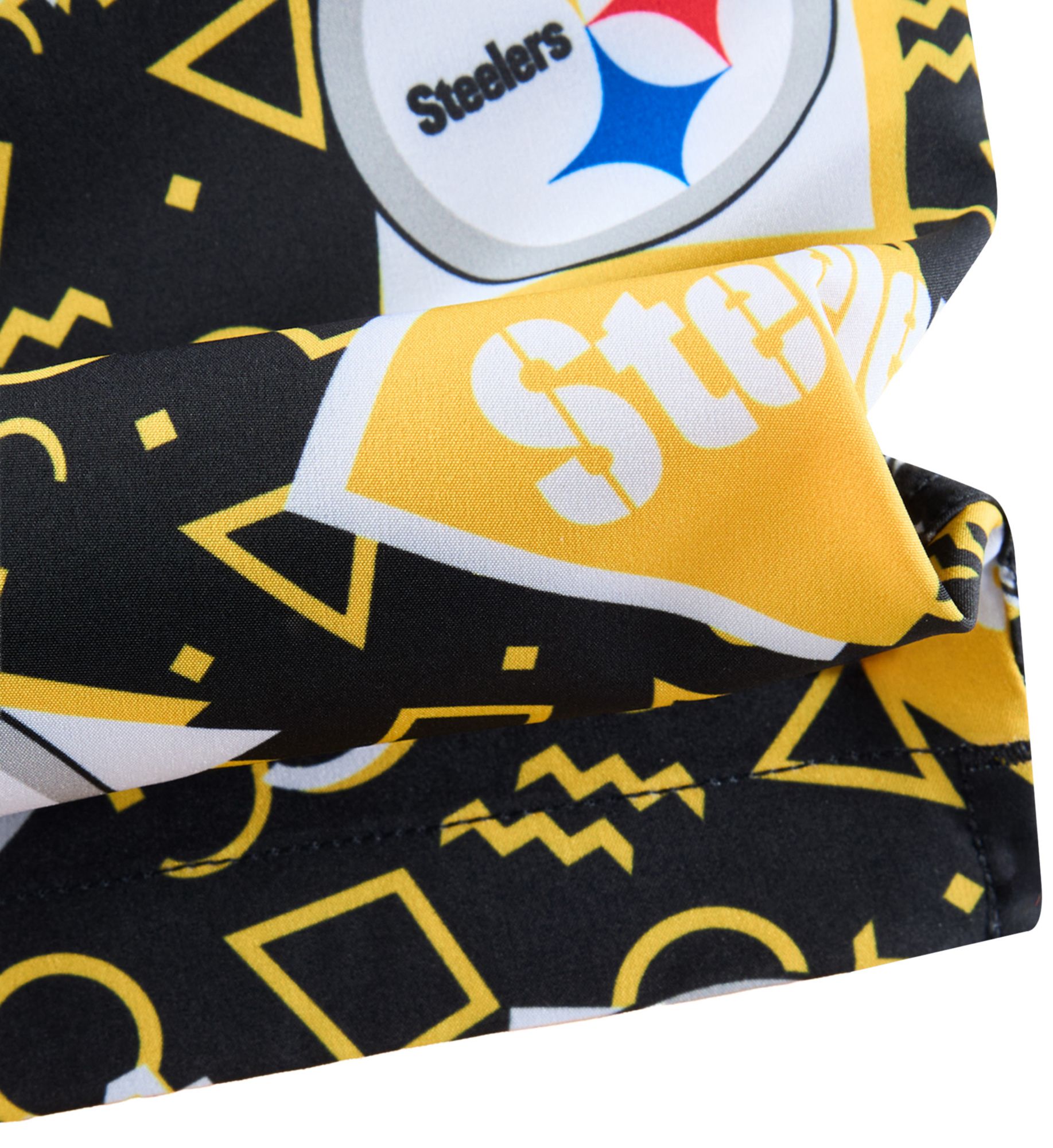 chubbies Men's Pittsburgh Steelers Black Game Day Swim Trunks product image