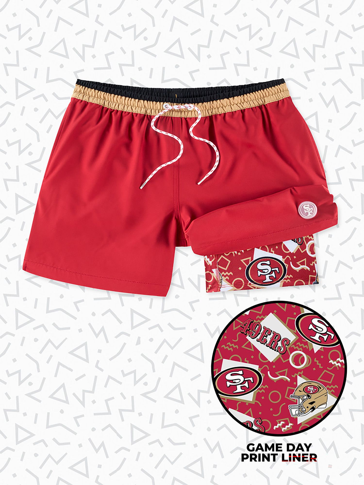 chubbies Men's San Francisco 49ers Secret Swim Trunks product image