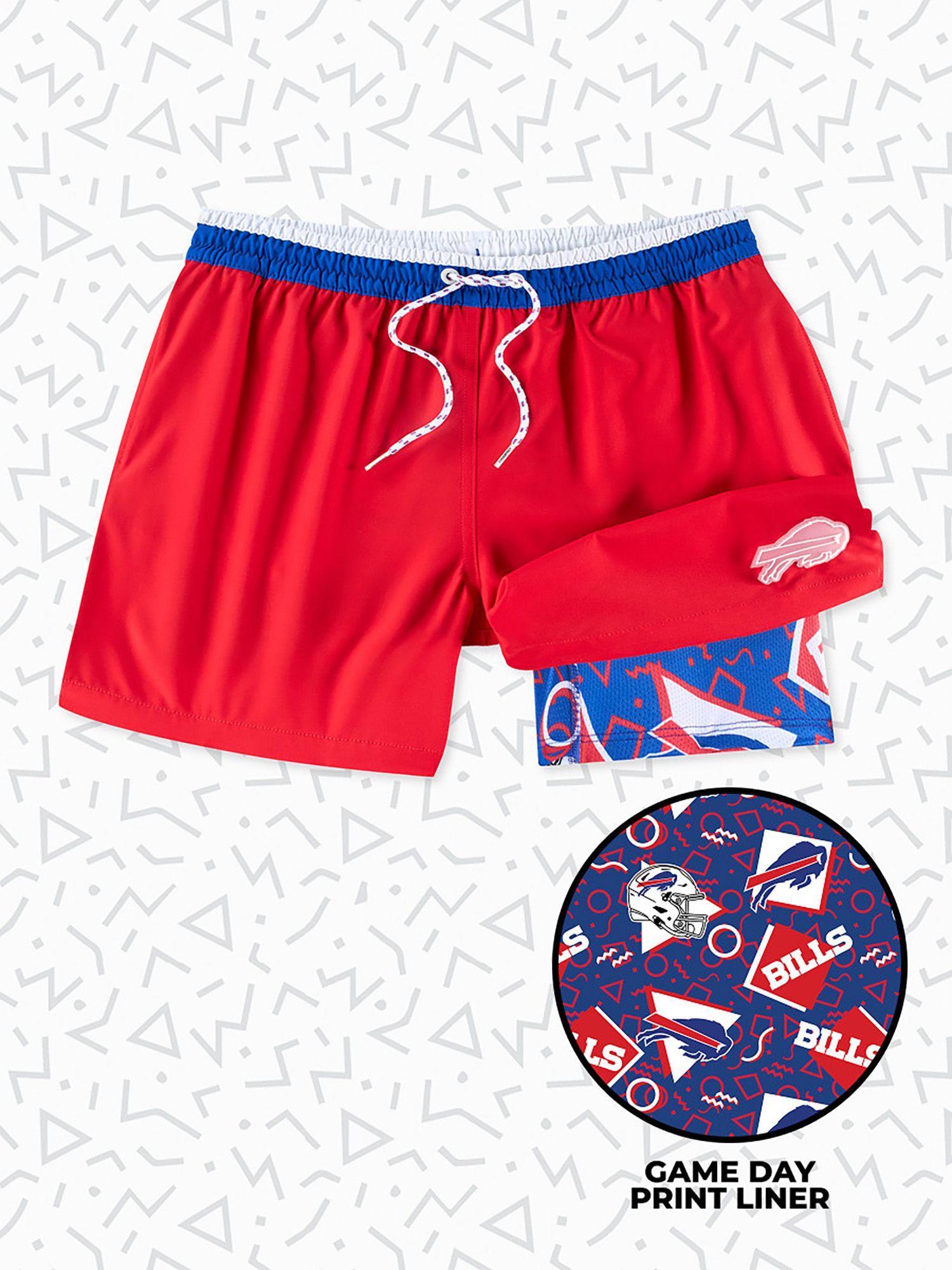 chubbies Men's Buffalo Bills Secret Swim Trunks product image