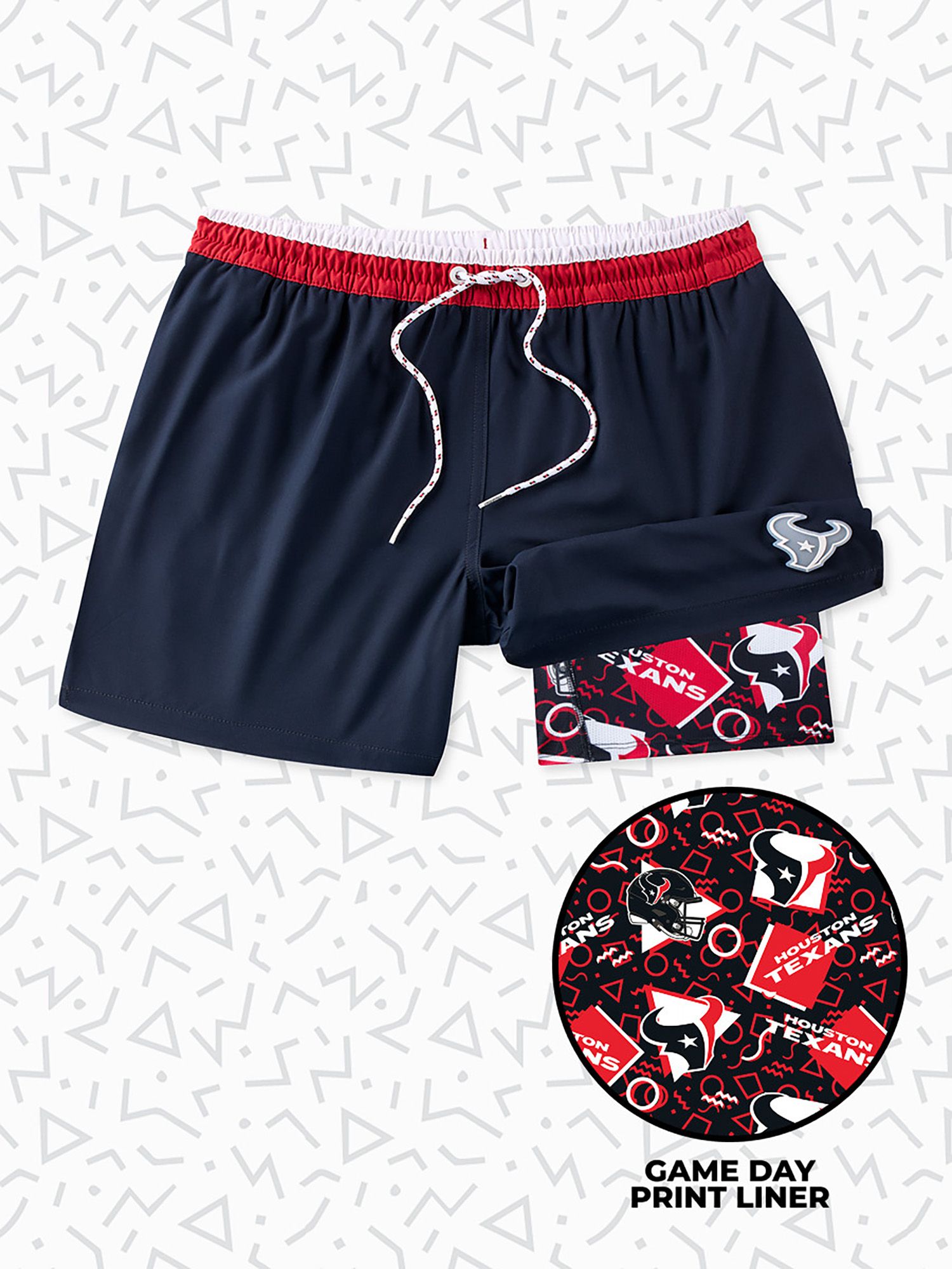 chubbies Men's Houston Texans Secret Swim Trunks product image