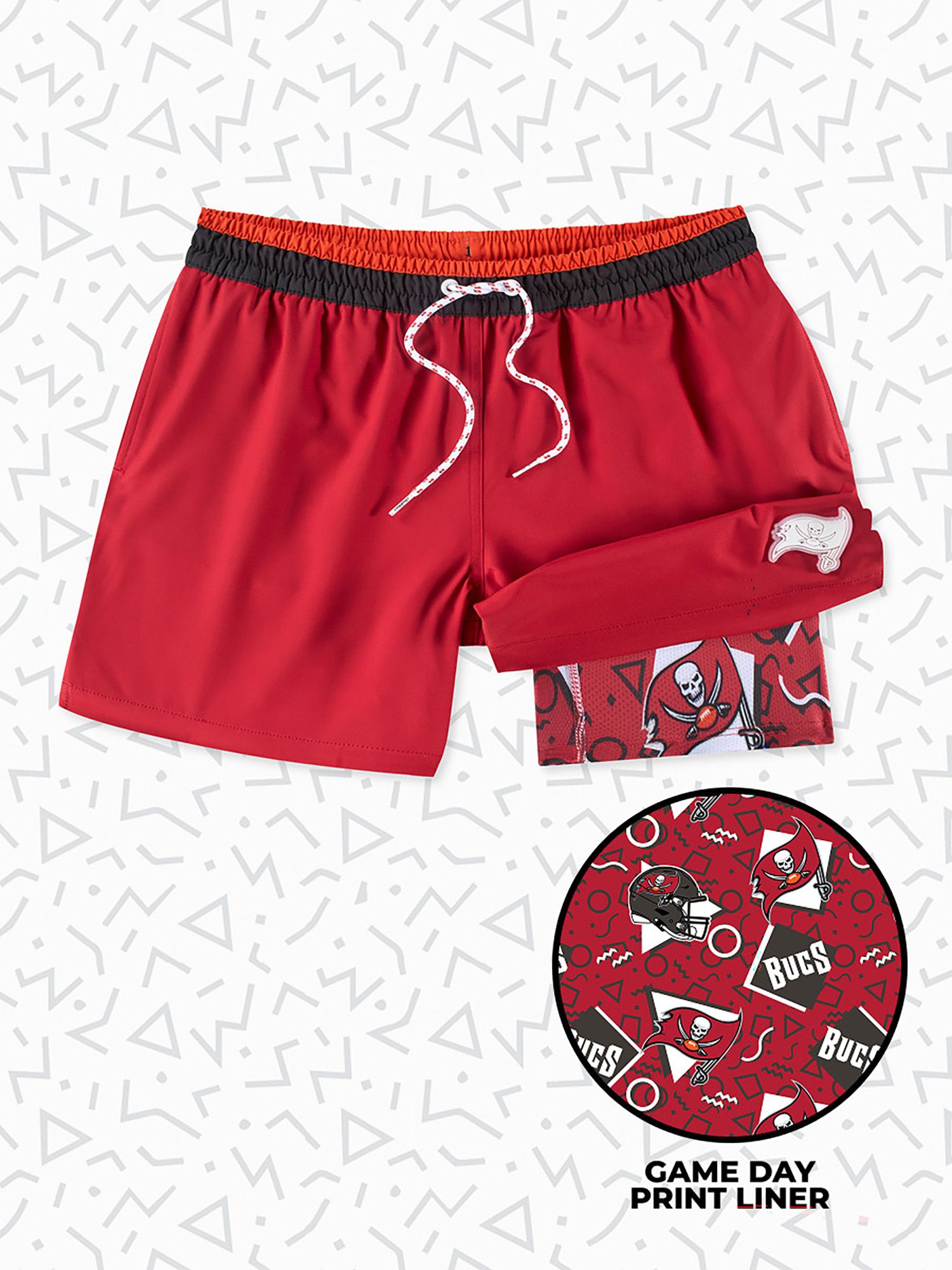 chubbies Men's Tampa Bay Buccaneers Secret Swim Trunks product image