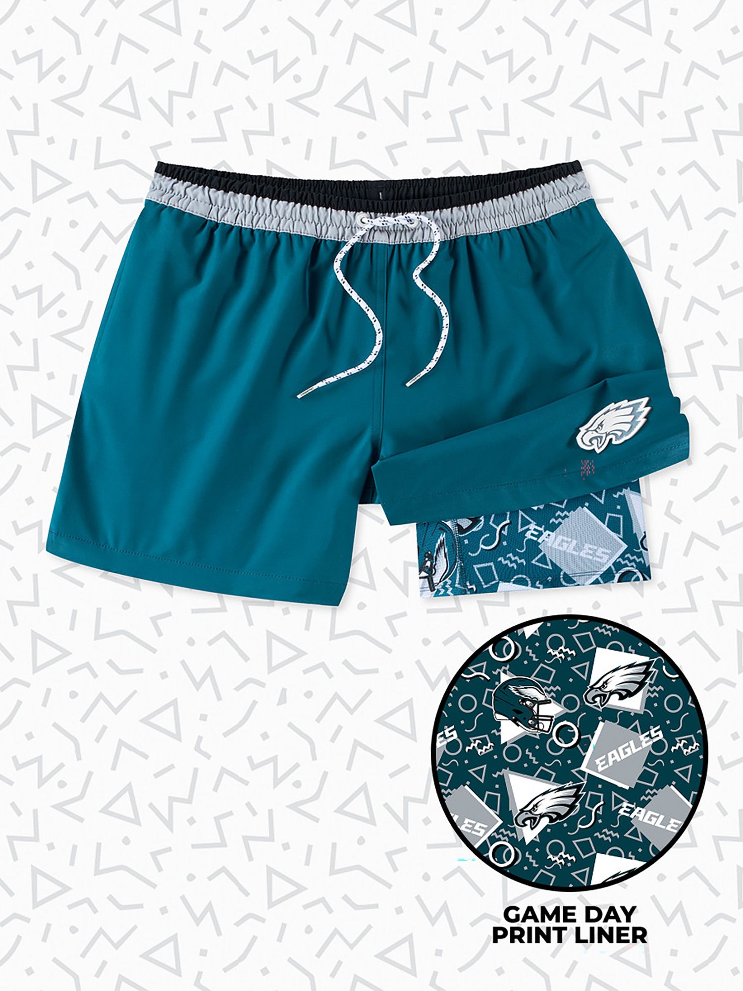 chubbies Men's Philadelphia Eagles Secret Swim Trunks product image